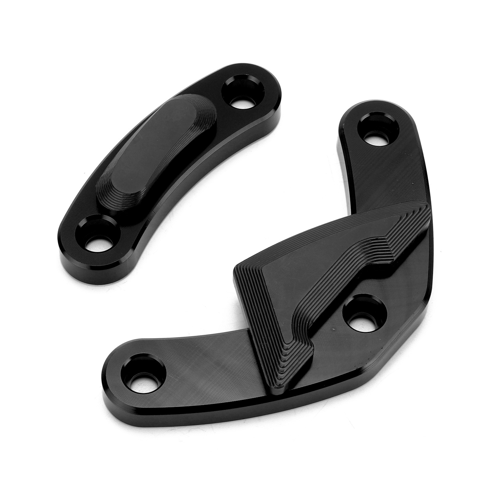 Motorgehäuseschutz Für Motorräder, Gleitrahmenschutz-endkappe, Ersatz Für Triumph Street Twin 2016-2019, Schwarz, Seitenschutz-set.