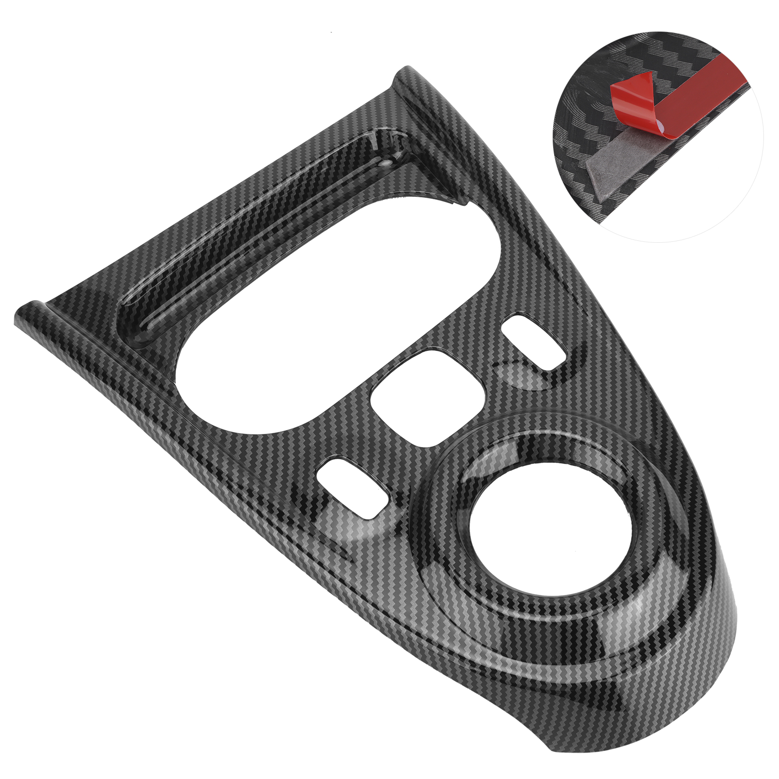 Schaltkulisse Aus Kohlefaser, Kompatibel Mit Smart Fortwo/forfour 453 (2015-2021), Stilvolles Ersatzteilset, Oberfläche In Carbonschwarz, Autoinnenausstattung.