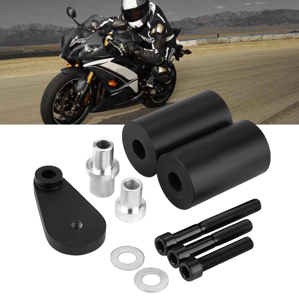 Yamaha Yzf R6 R6s 2003–2008 Motorradverkleidungsschutz, Gabelsattel-bruchset, Schwarze Sturzpads, Schutzzubehör