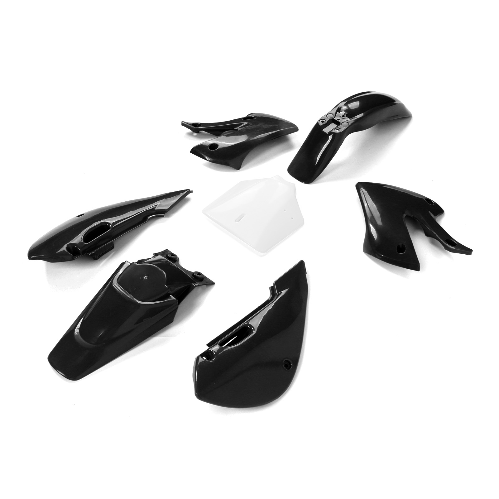 Motorrad-kraftstofftankkasten Und Kotflügel, Austauschset Für Klx110 Kx65 Drz110 Rm65, Schwarz, Universalverkleidung