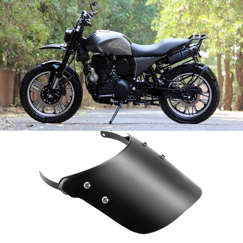 Royal Enfield Classic 500cc Motorrad-windschutzscheibe, Schwarzer Displayschutz, Individuelles Zubehör