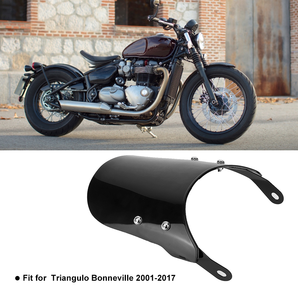Transparente Windschutzscheibe Für Motorräder, Passend Für Bonneville T100 (2003–2017), Schwarz