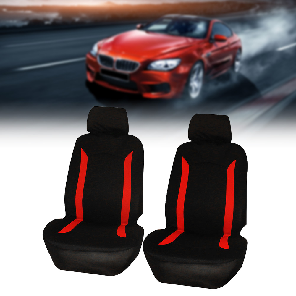 4-teiliges Set Auto-sitzkopfstützenbezüge, Universalzubehör (rot Schwarz)