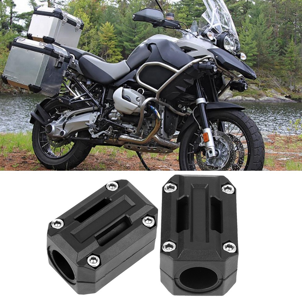 Universelles Motorschutzbügelpaar Für Motorräder, Dekorative Stoßstangeneinheit Kompatibel Mit Honda Und Yamaha, Robuster Seitenrahmenschutz, Schwarzes Custom-zubehör