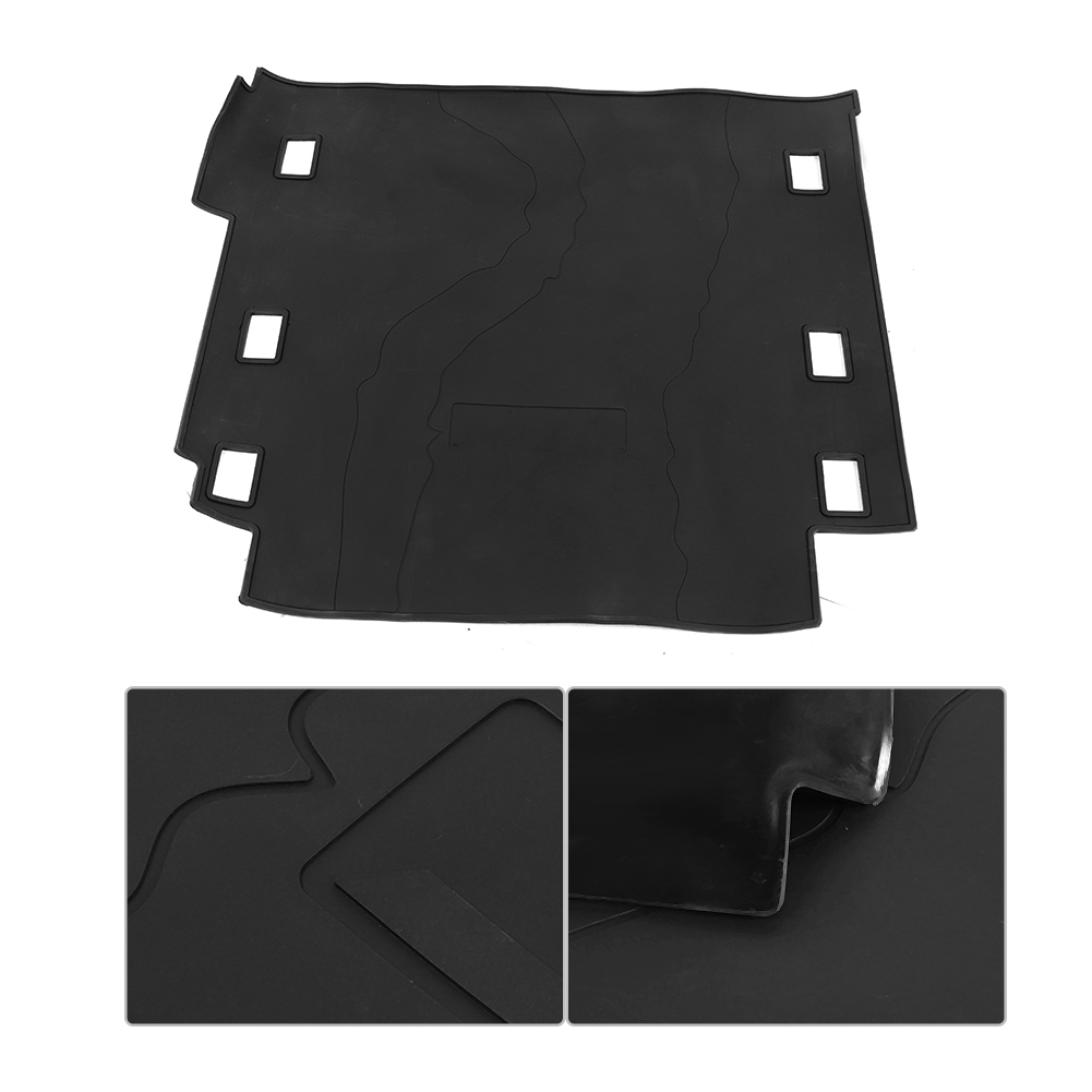 Schwarze Kofferraummatte Aus Gummi – Autoschutz Für Jeep Wrangler Jk Ab 2018 – Langlebiges Fahrzeugzubehör