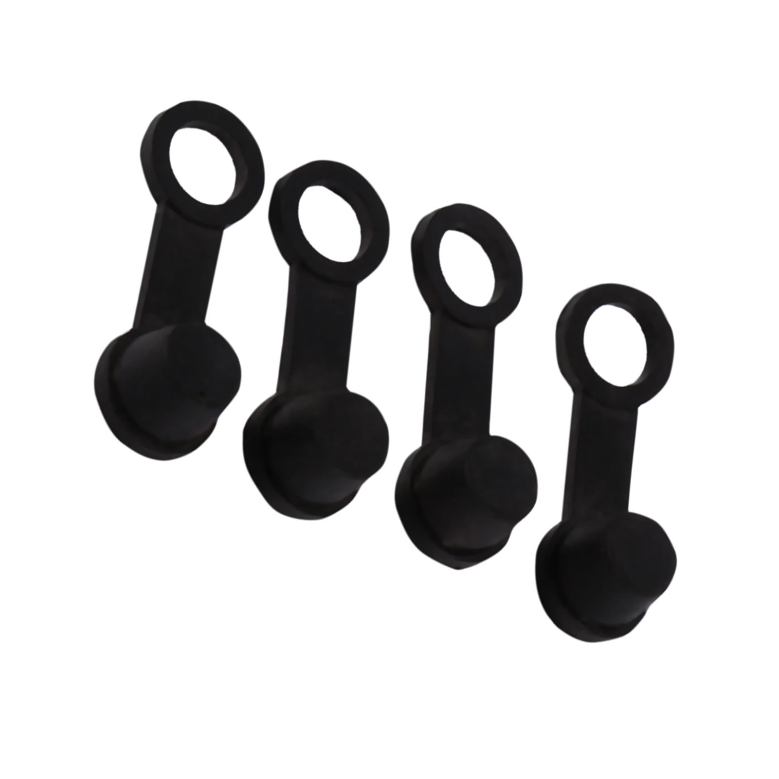 4x Schwarze Entlüftungskappe Aus Gummi, 8 Mm Staubschutz Für Motorrad