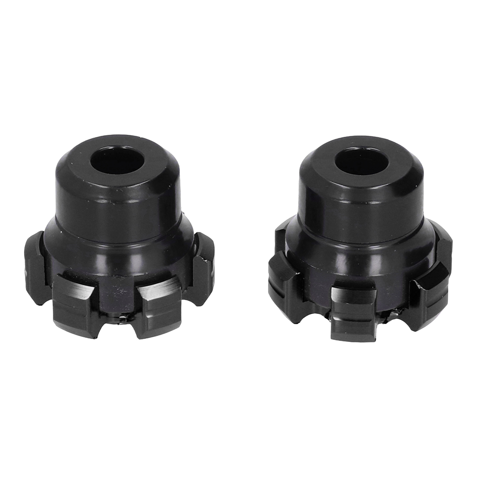 Paar Universelle Cnc-gefräste Gabelschützer Aus Aluminiumlegierung Für Motorräder Und Roller, Sturzschutz, Schwarz, 2er-set.