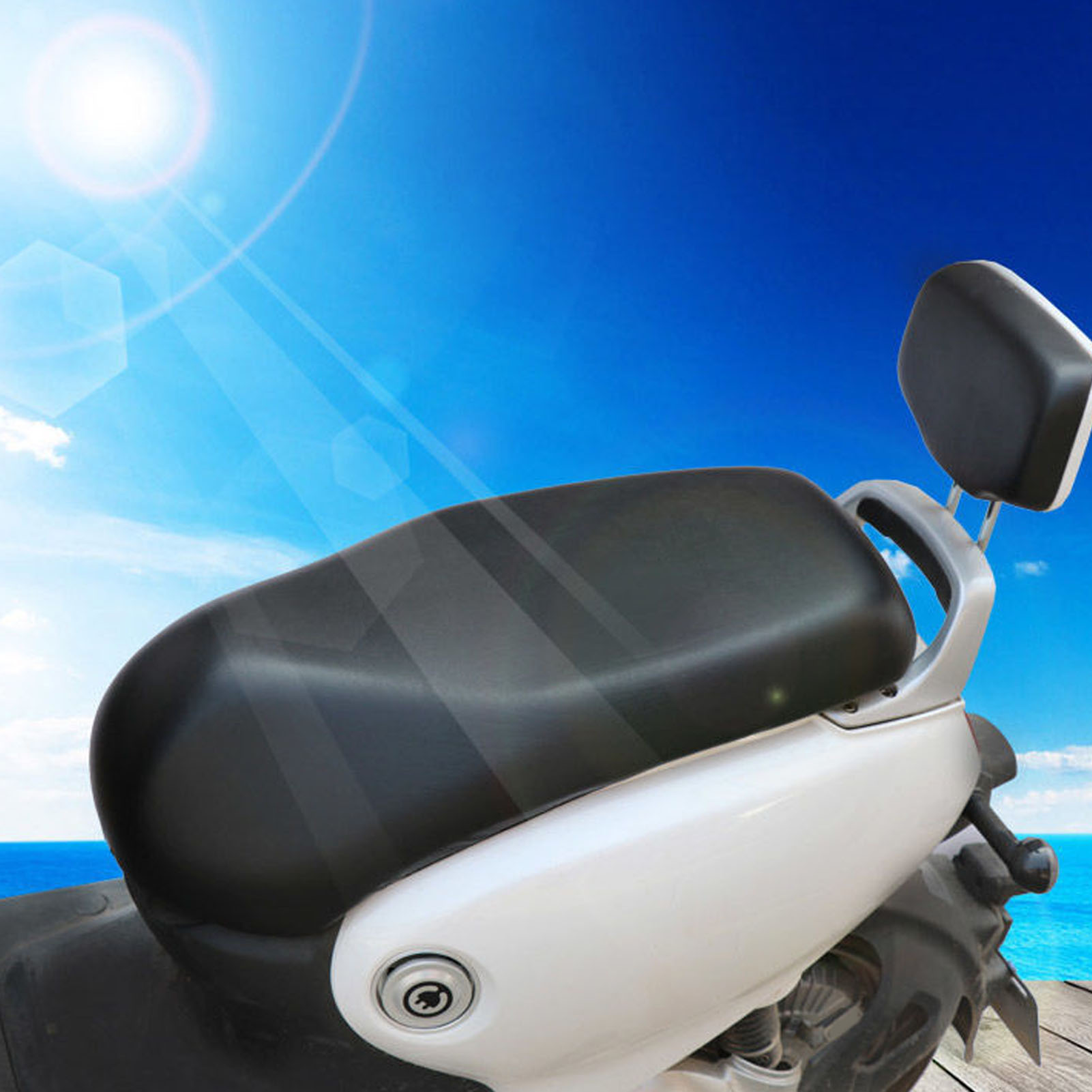 Atmungsaktiver, Wasserdichter Und Uv-beständiger Motorradsitzbezug, Universeller Sitzschutz Für Elektromotorräder Und Mopeds, Strapazierfähiger Sitzbezug, Klassischer Stil.