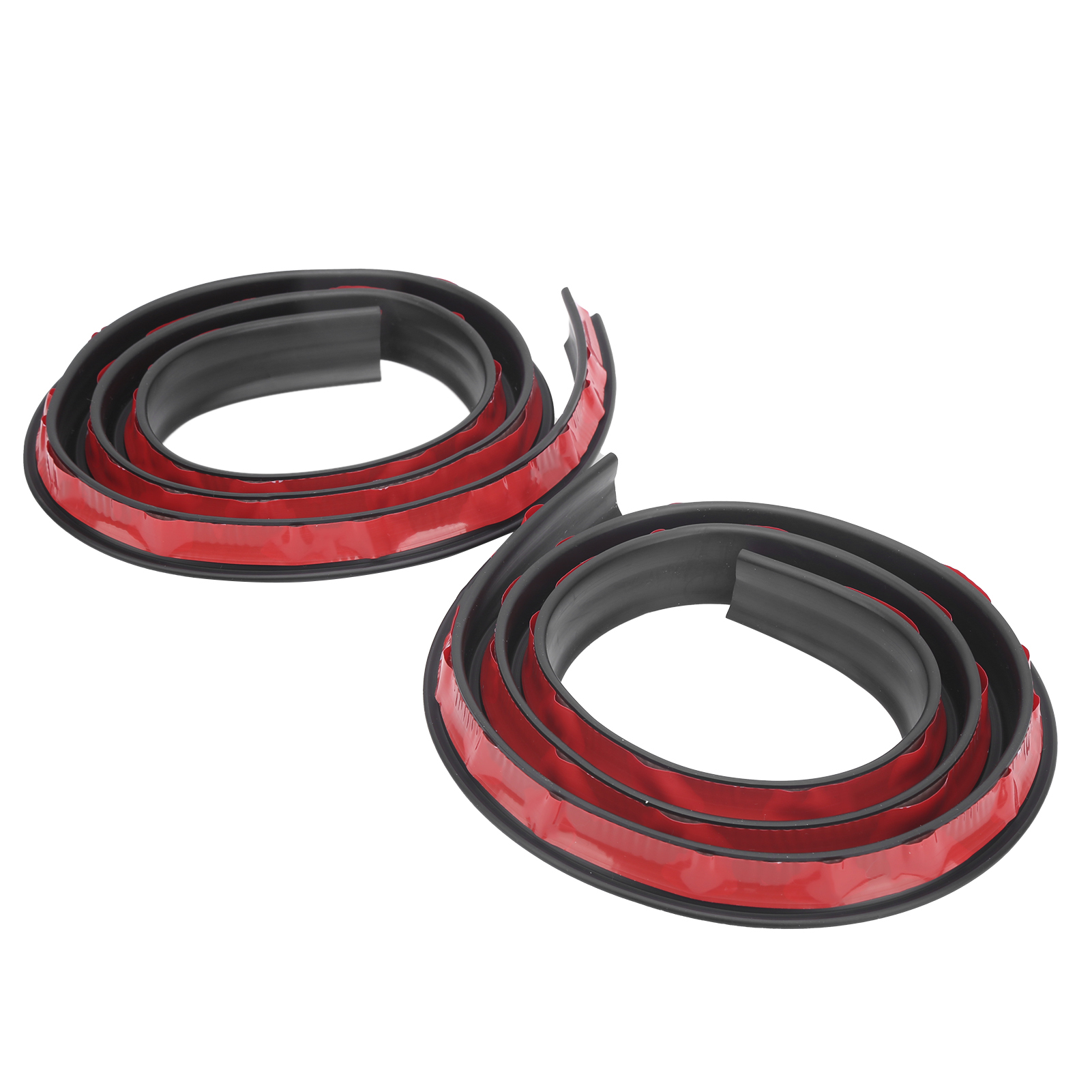 Set Mit 2 Universellen Antikollisions-kotflügelschutzleisten, Radlaufleisten Ohne Bohren, 1,5 M, Schwarz, Pvc