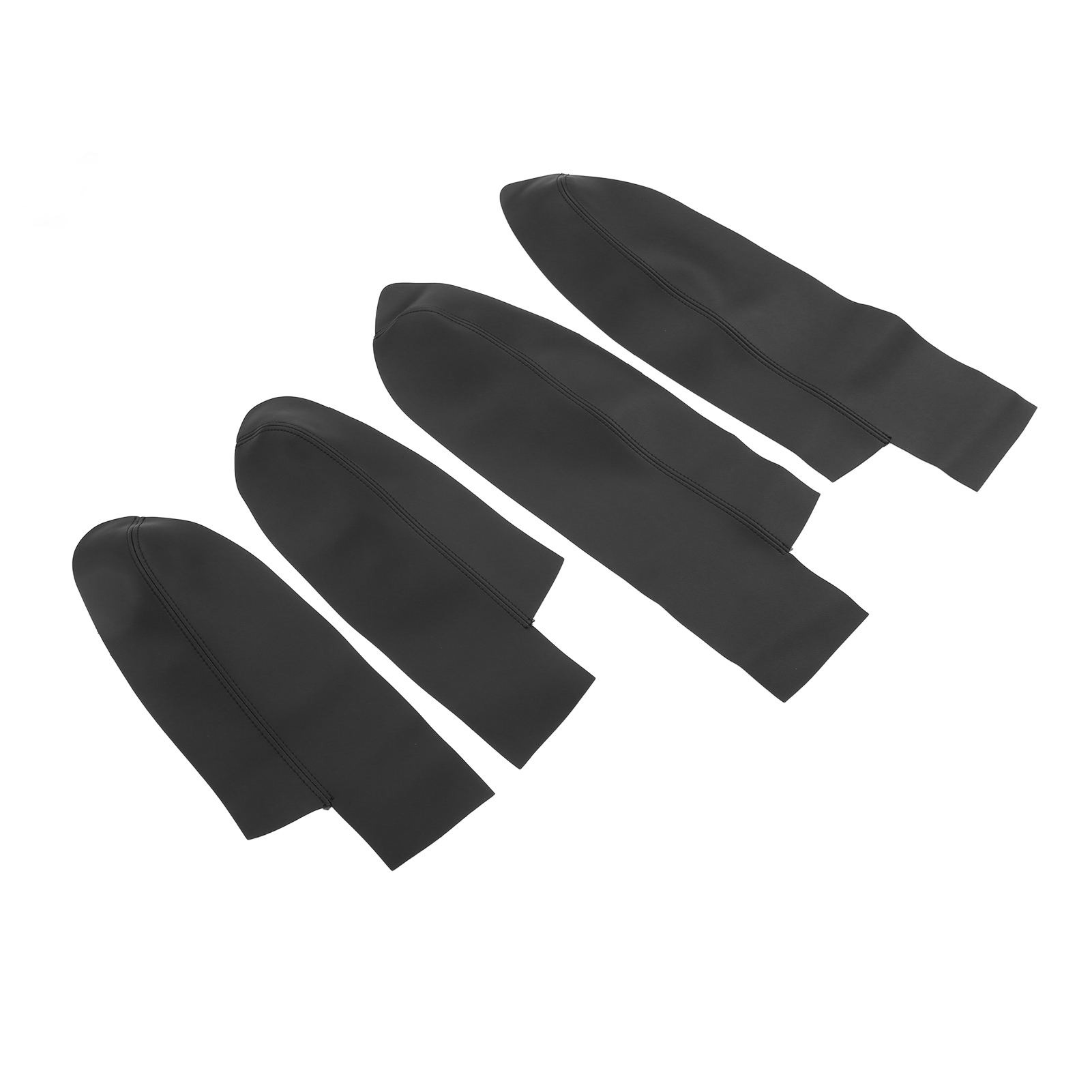 4-teilige Türarmlehnenverkleidung Aus Mikrofaserleder Für Vorder- Und Hintertüren, Passend Für Crv 2007-2011, Schwarz