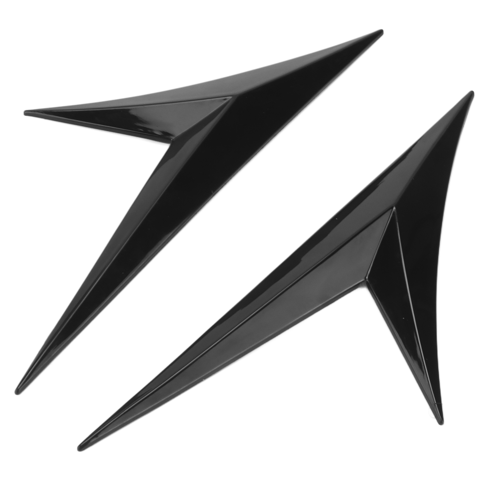 Paar Glänzend Schwarze Gummi-radlaufverkleidungen, Universeller Zieraufkleber