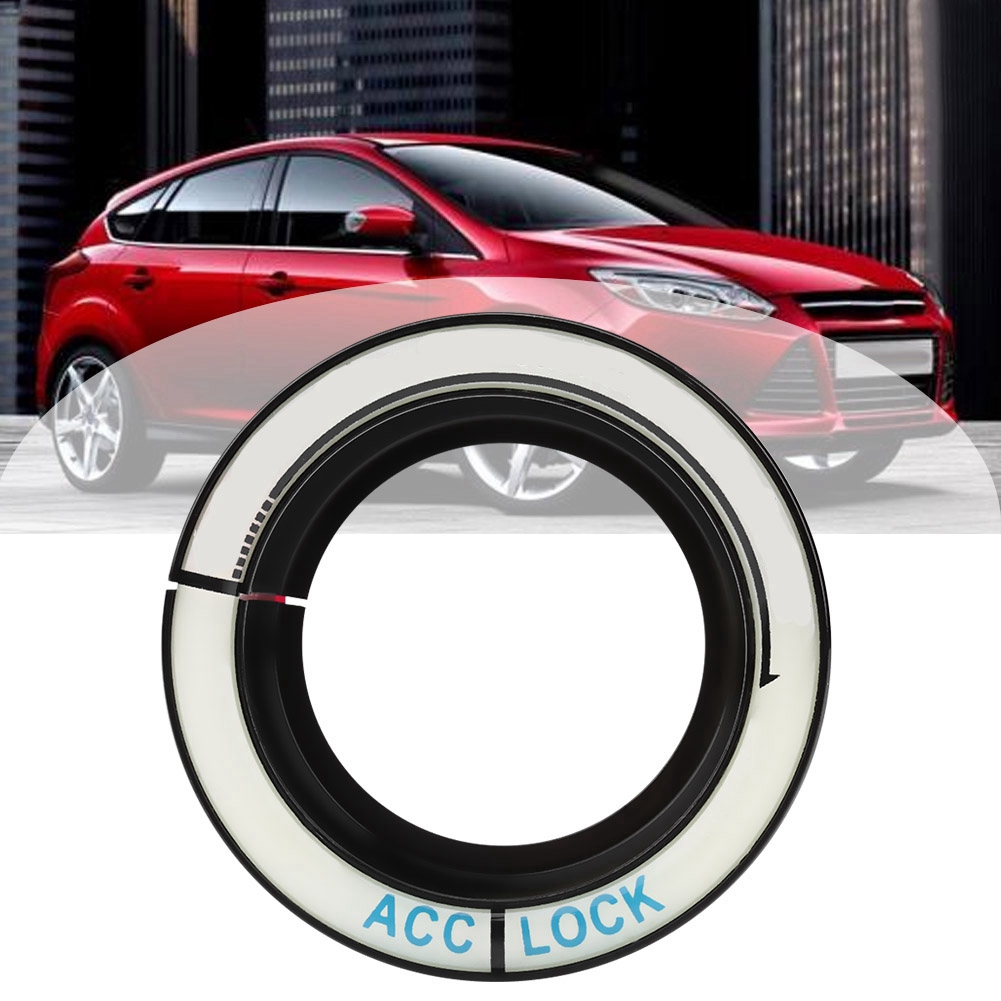 Beleuchteter Ring Für Zündschalter, Runde Zierblende Für Ford Focus 2005–2018, Schwarz, 1 Stück