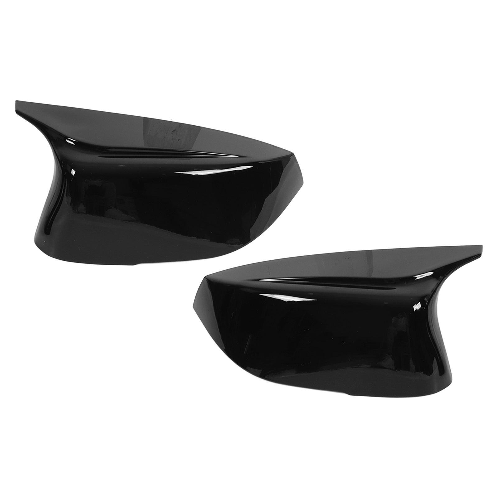 Glänzend Schwarze Abs-seitenspiegel-schutzkappen, Kompatibel Mit Infiniti Q50 Q50s Ab 2014 (2er-set)