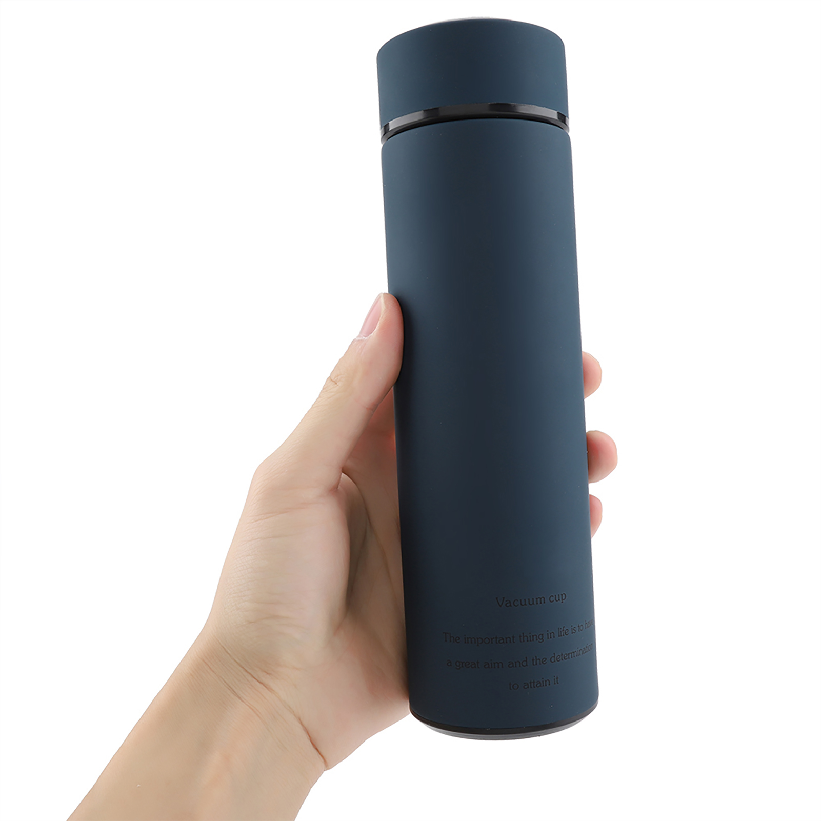 Edelstahlbecher, Teetasse, Isolierflasche Für Den Bürogebrauch (dunkelblau, 500 Ml)