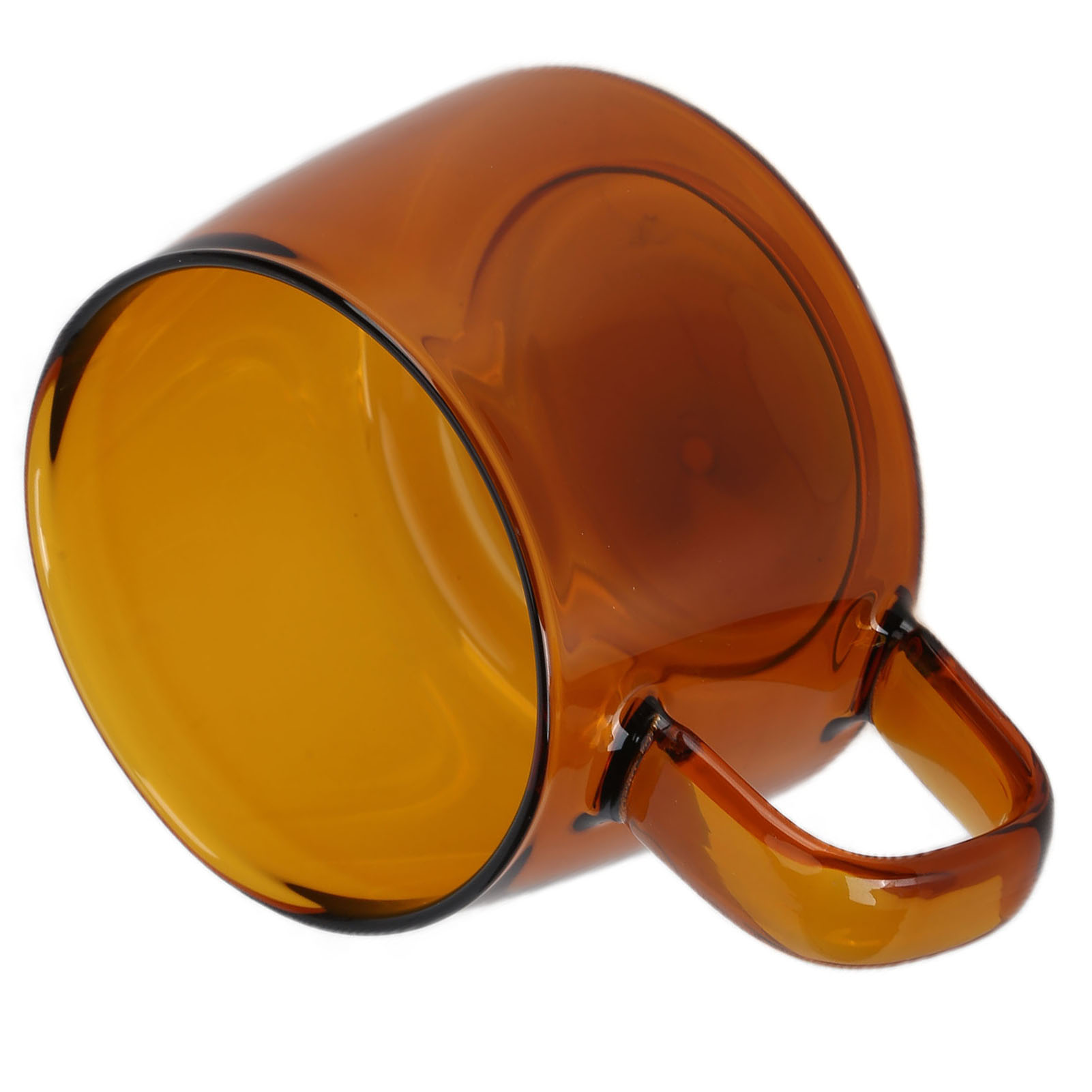 Transparente Kaffeetasse, 250 Ml, Aus Borosilikatglas, Tee-, Wasser- Und Milchbecher Mit Henkel (succinit)
