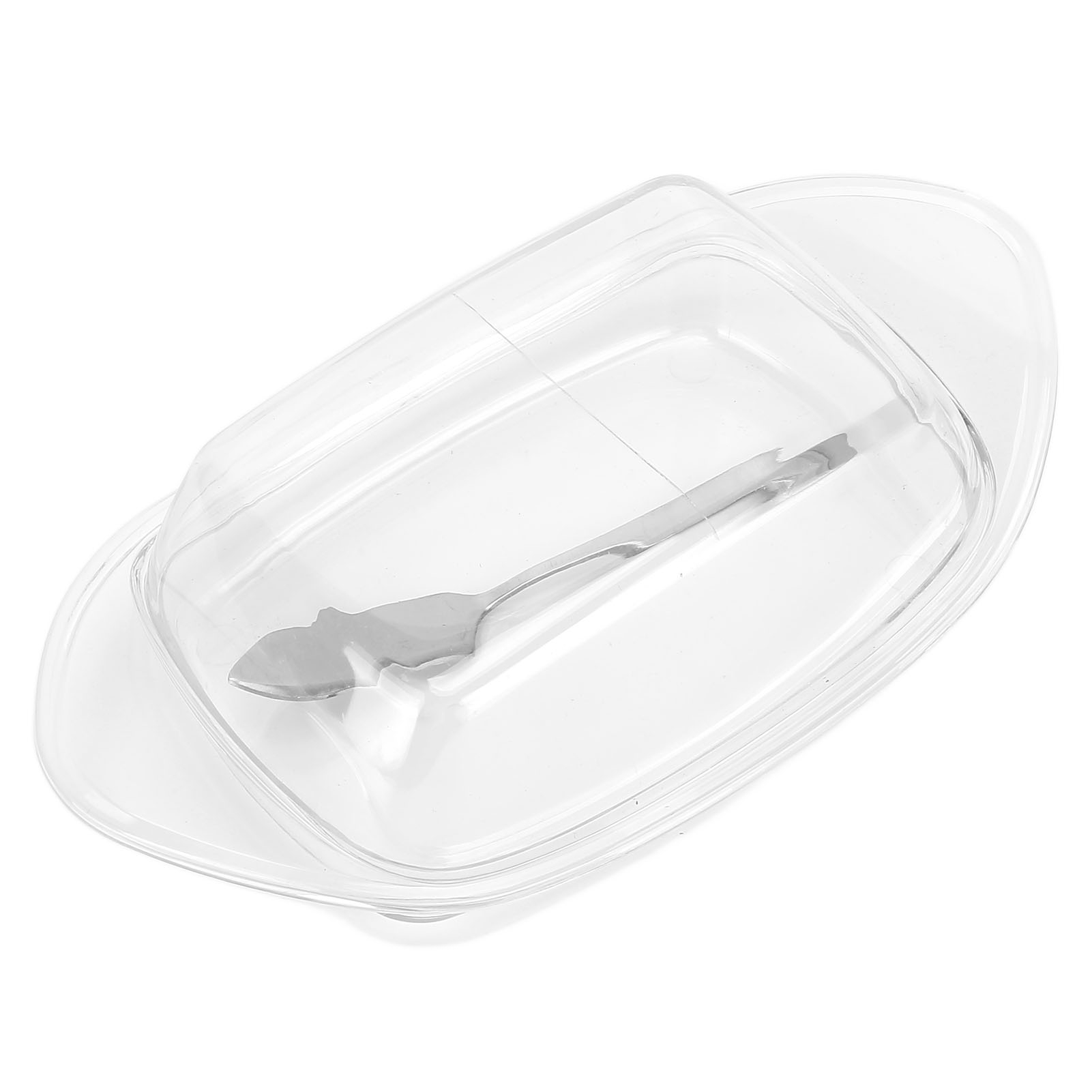 Butterdose In Schiffsform Mit Schneidemesser Und Deckel, Lebensmittelechter Käsebehälter Für Die Küche (transparent)