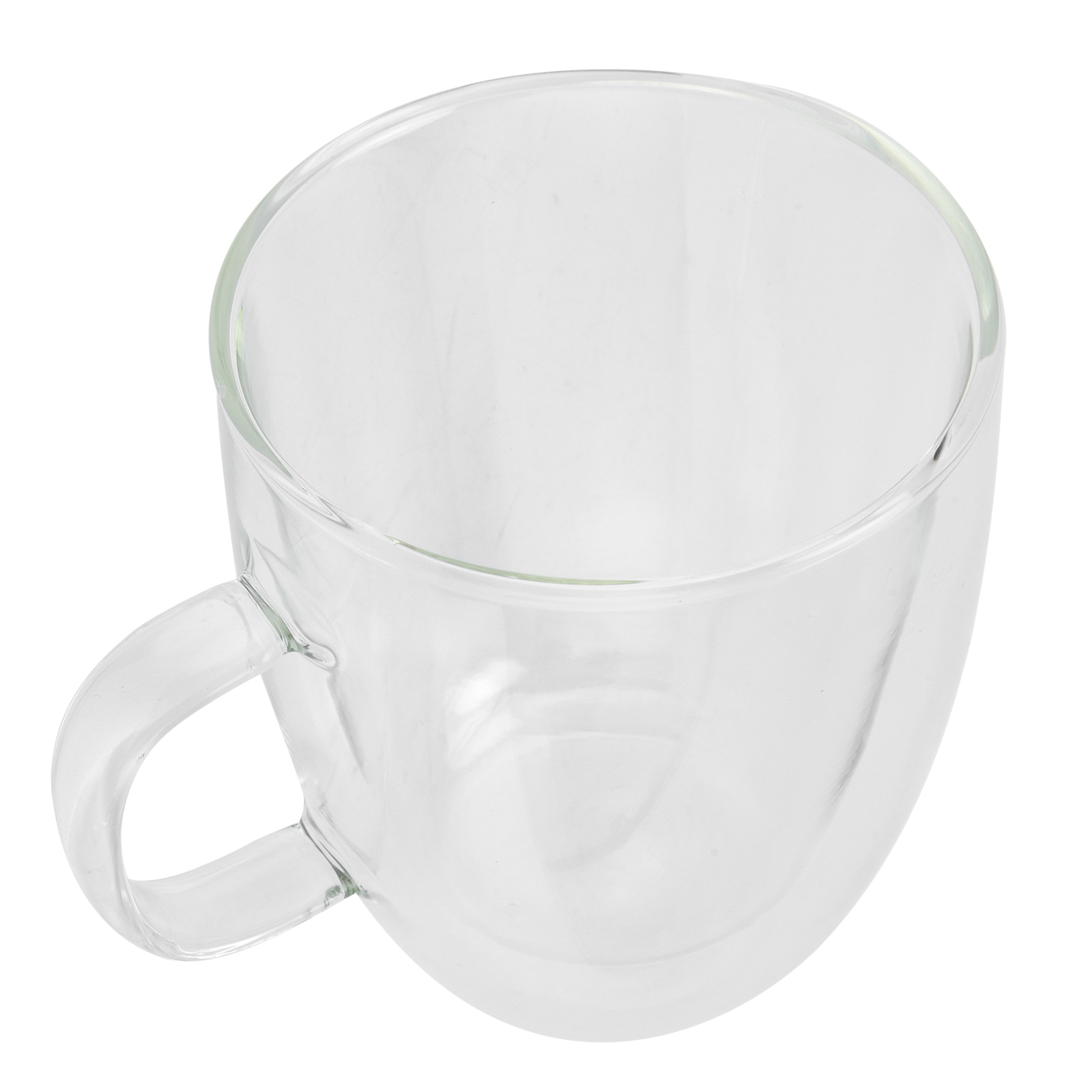 Doppelwandiges, Transparentes Kaffeeglas Mit Henkel, 250 Ml Becher Für Milchtee, Heiße Oder Kalte Getränke