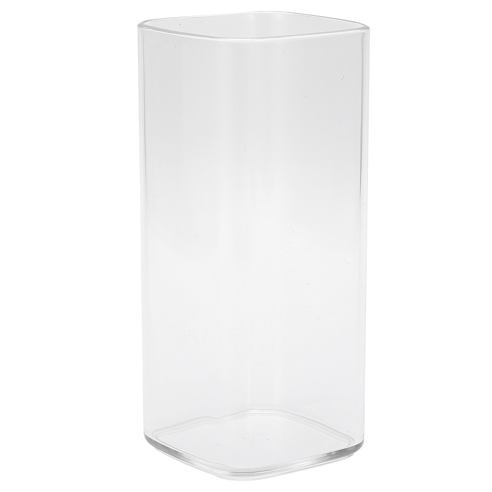 Quadratischer, Transparenter Becher (250 Ml), Innovativer, Wiederverwendbarer Becher Für Tee, Saft, Kaffee, Küchenaccessoire, Robustes Und Praktisches Glas.