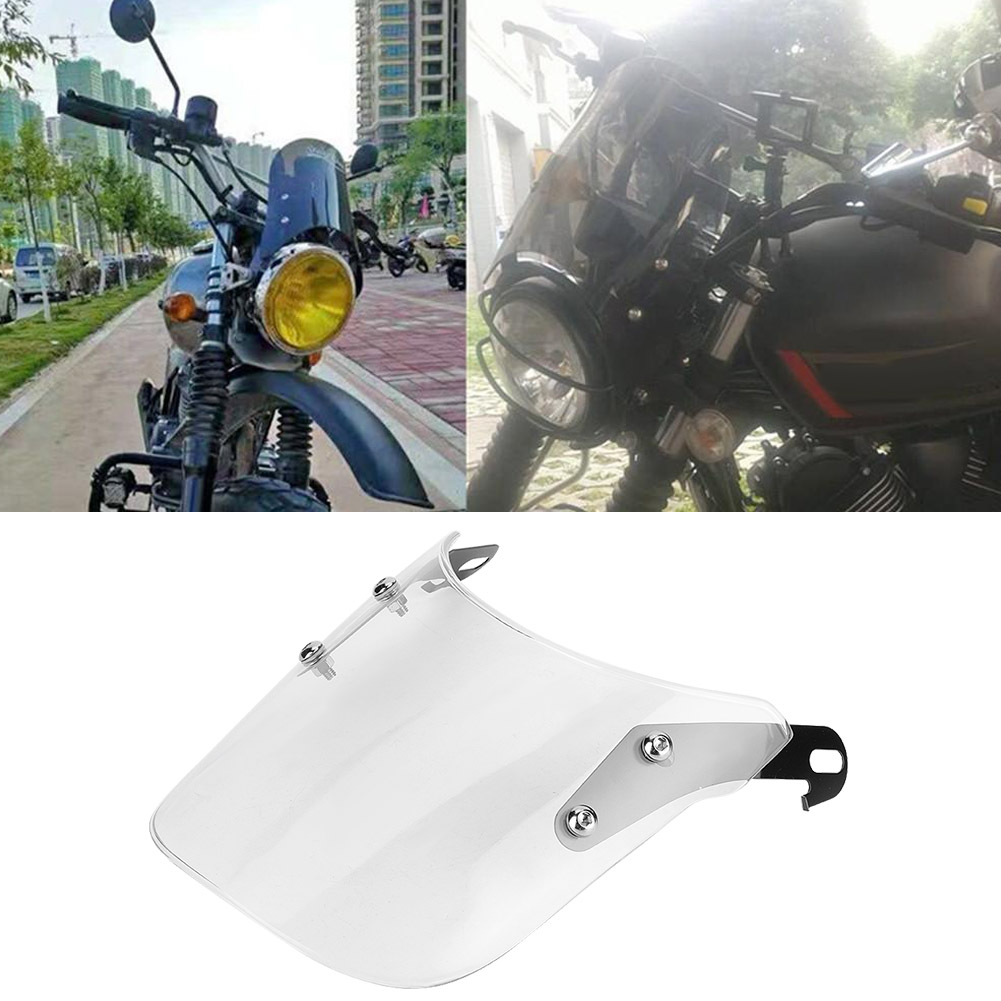 Klare Windschutzscheibe Für Motorradscheinwerfer, Windschutzscheibe, Sicherheitsglas, Motorradscheinwerferabdeckung