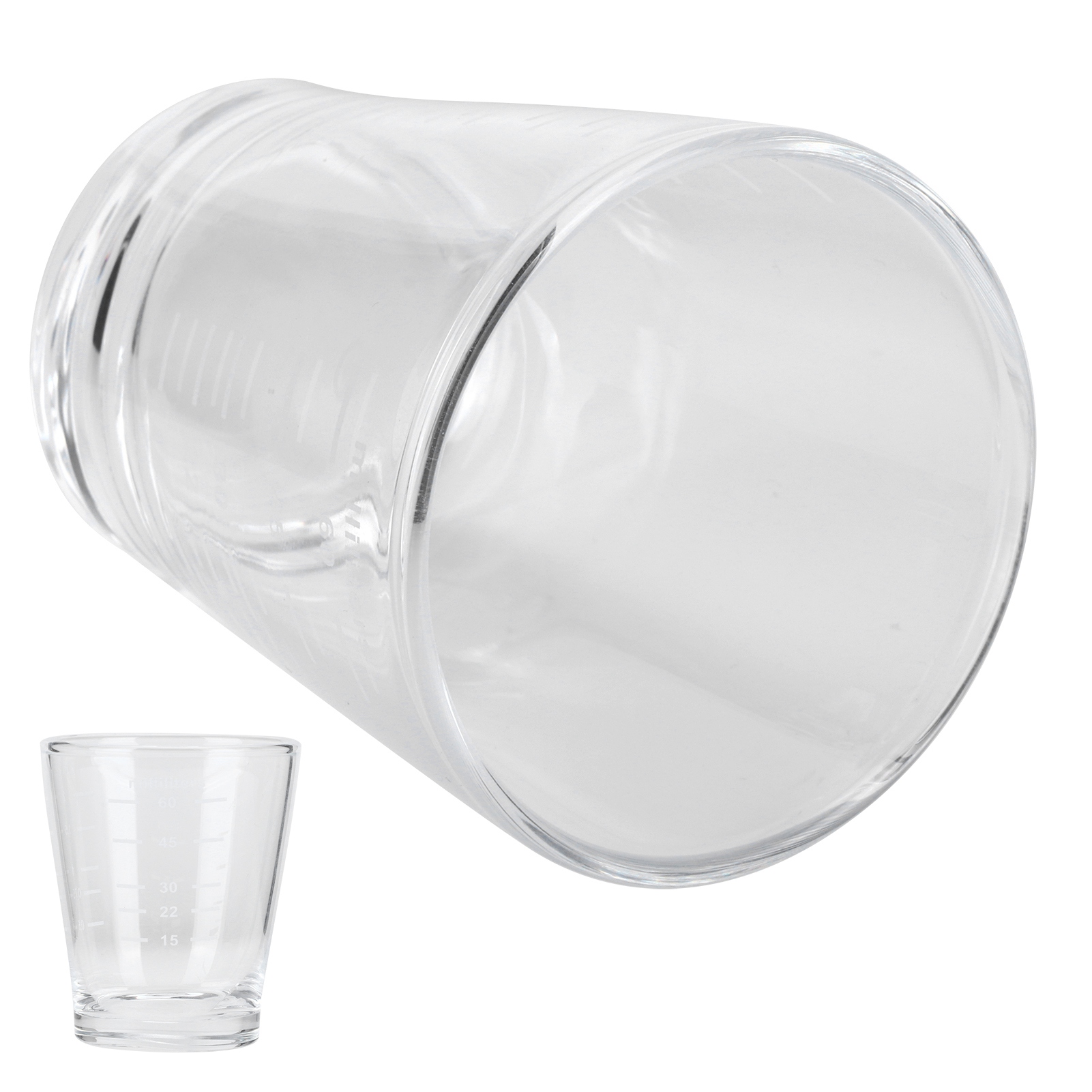 Transparenter 80-ml-messbecher Für Kaffee, Milch, Präzises Abmessen Für Zuhause, Büro, Café.