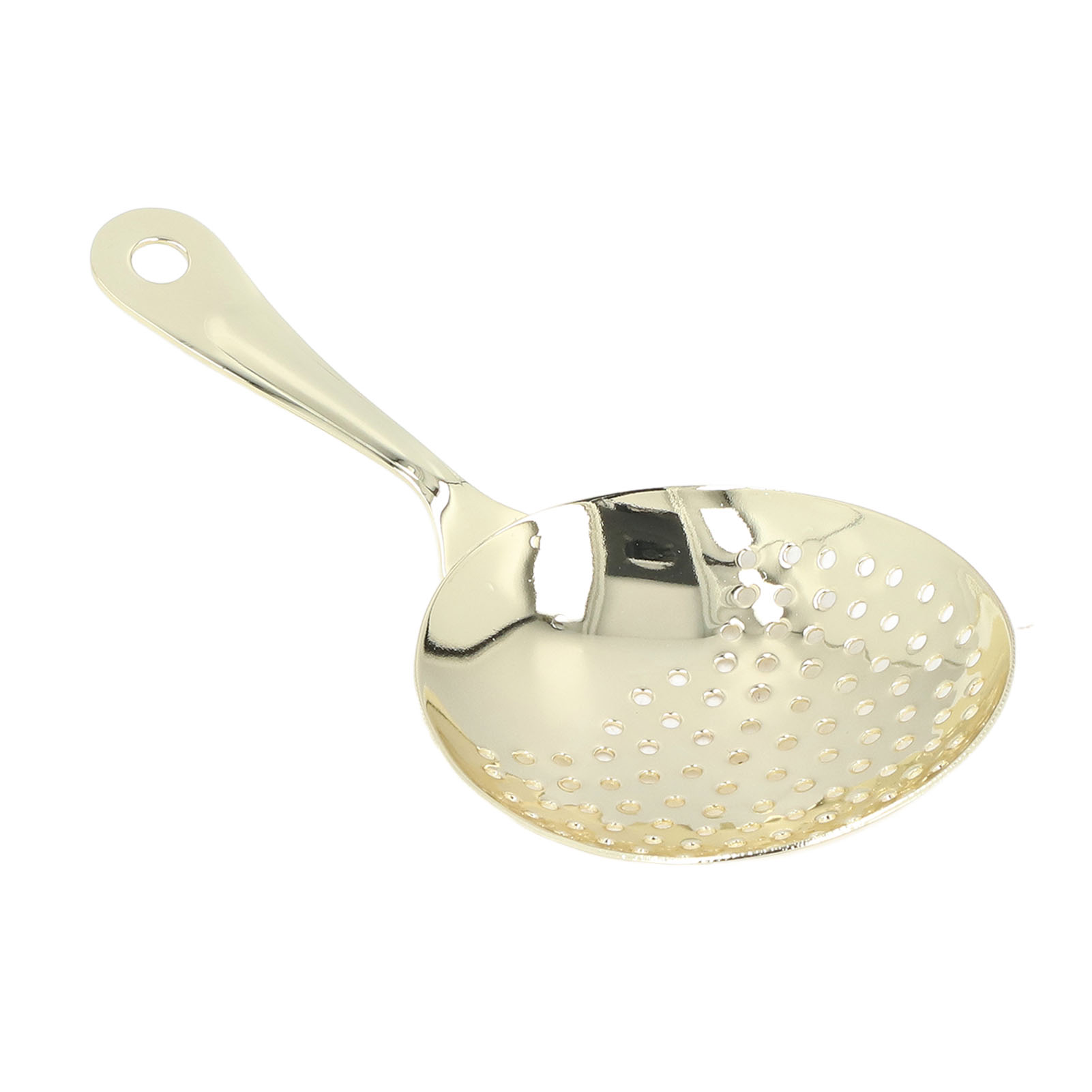 Professionelles Cocktailsieb Aus Goldfarbenem Edelstahl, Ideal Für Bars, Clubs Und Restaurants.