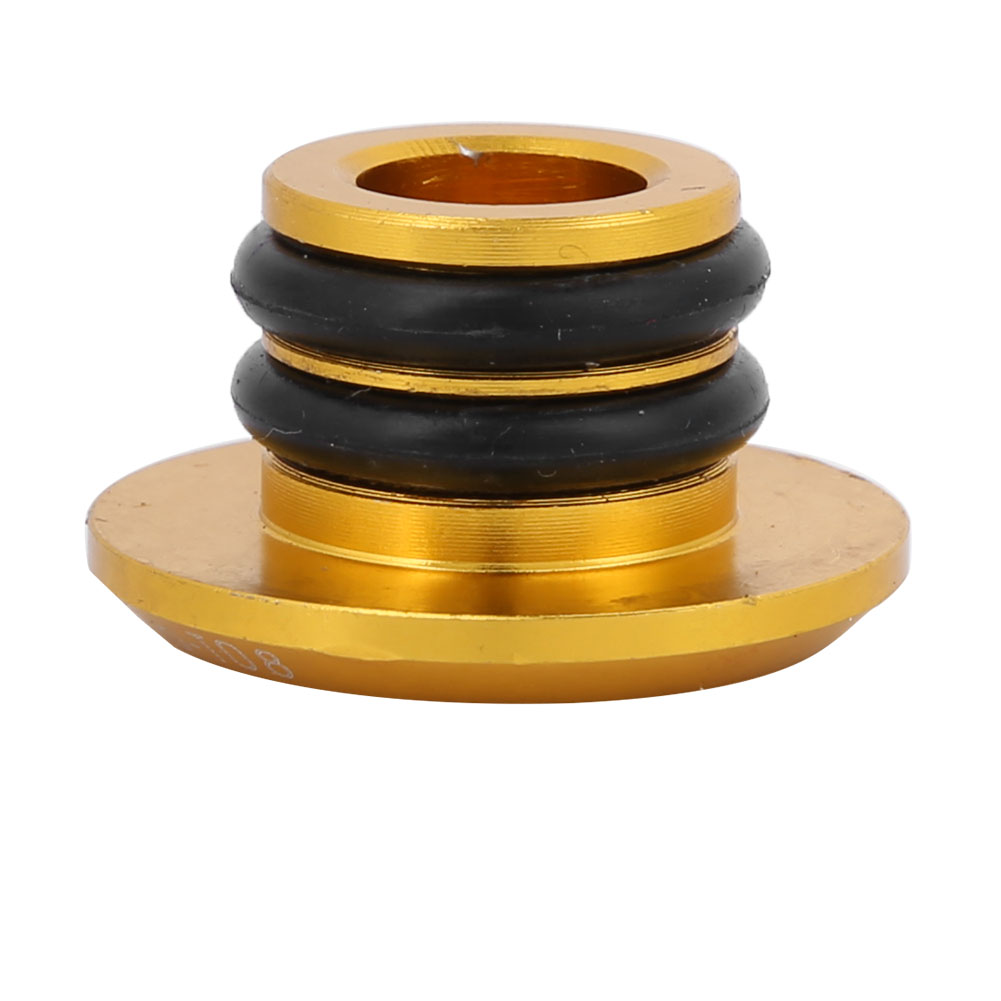 Paar Lenkerendkappen Aus Aluminiumlegierung Für Rennräder (goldfarben)
