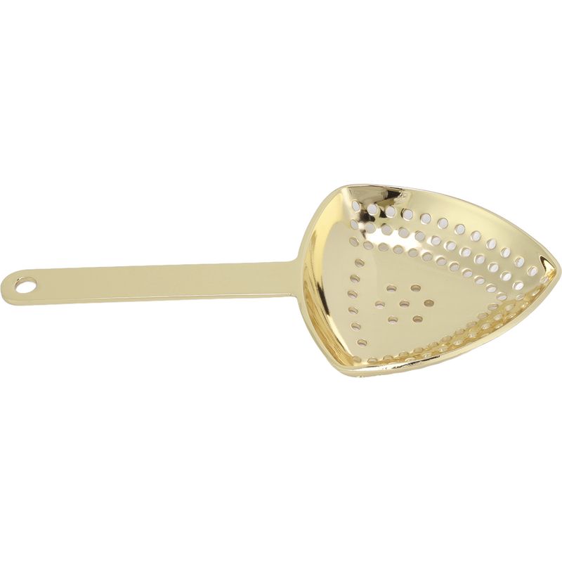 Unzerbrechliches Dreieckiges Cocktailsieb, Rostfrei, Feine Filtration, Dekorativ Und Professionell, Vergoldet, Für Bar Und Zuhause.