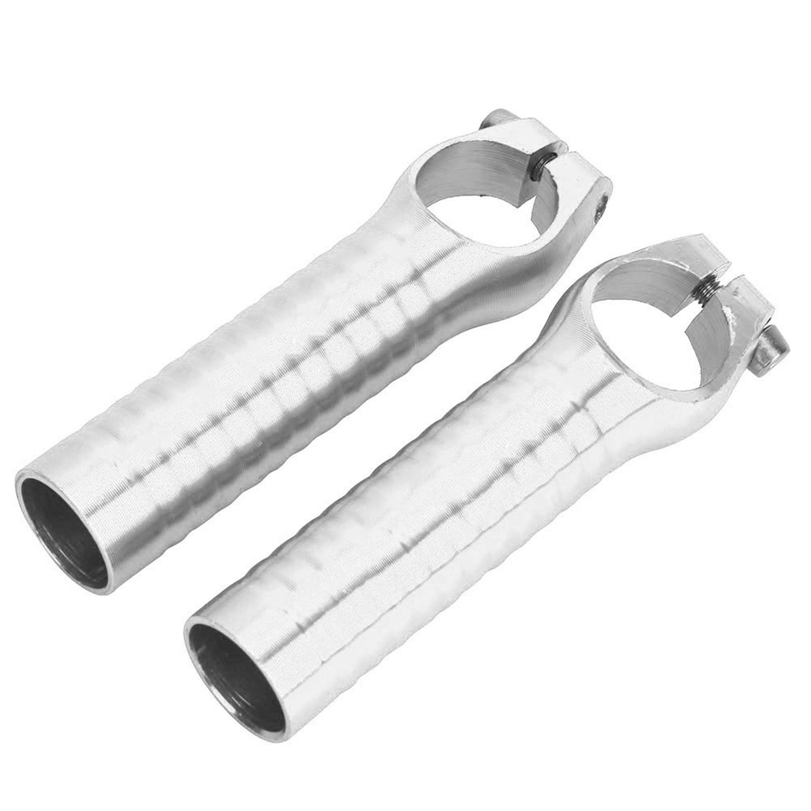 Paar Lenkergriffe Aus 7075 Aluminiumlegierung Für Rennräder Und Mountainbikes, Silberfarben