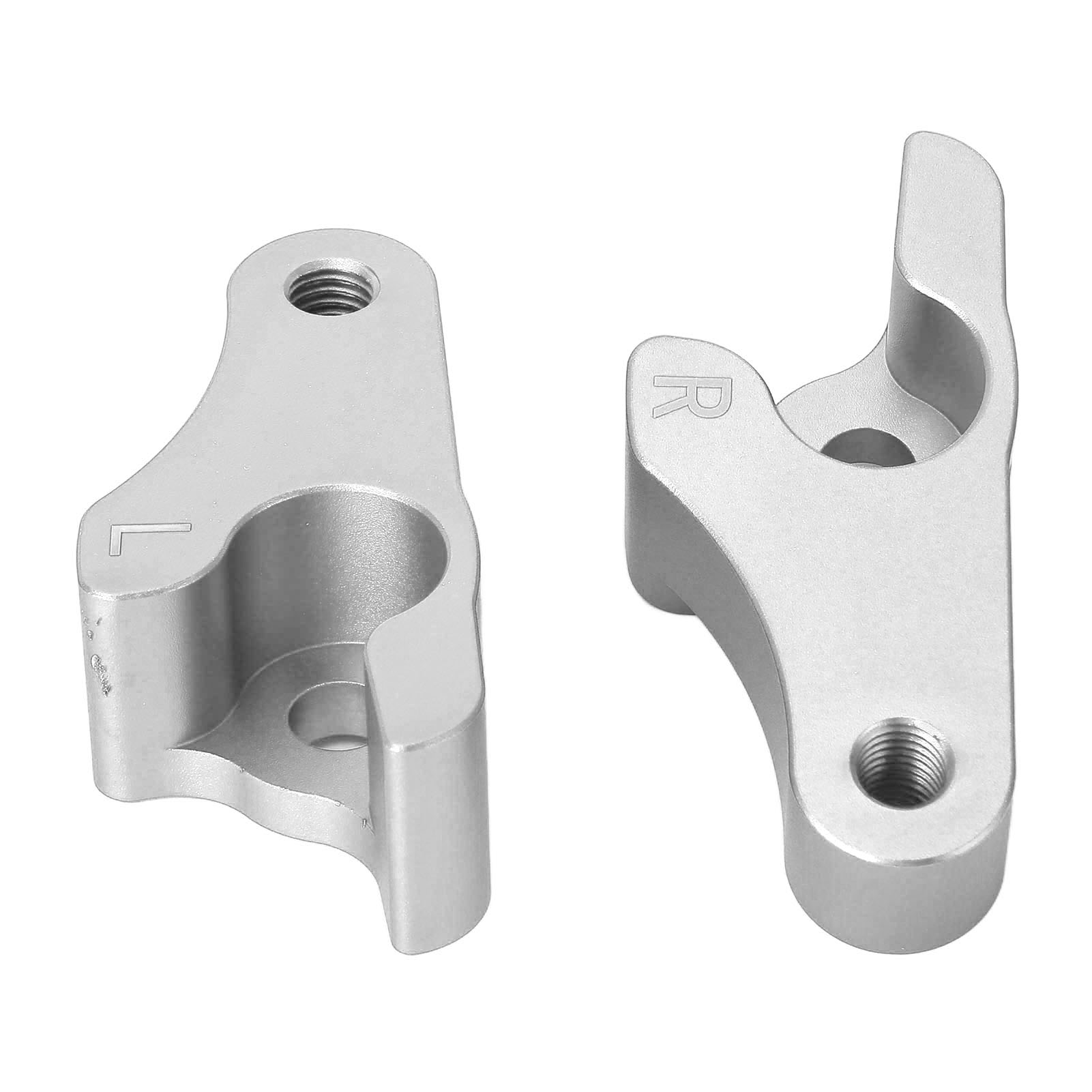 2-teiliges Set 2-zoll-tieferlegungsblöcke Hinten Für Touring-motorräder 2002–2022, Silberfarben Getönt, Federwegverkürzer