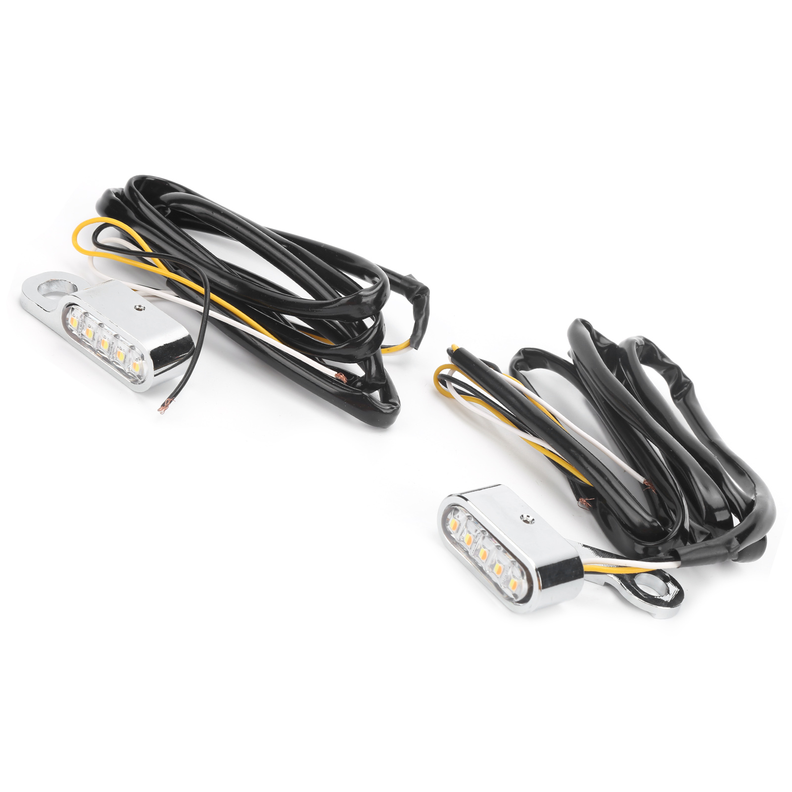 12v Led-motorradblinker, 2 Stück, Chromsilber, Universalblinker Für Xl 48 72 1200 883 (2004–2020), Motorrad-signalleuchten