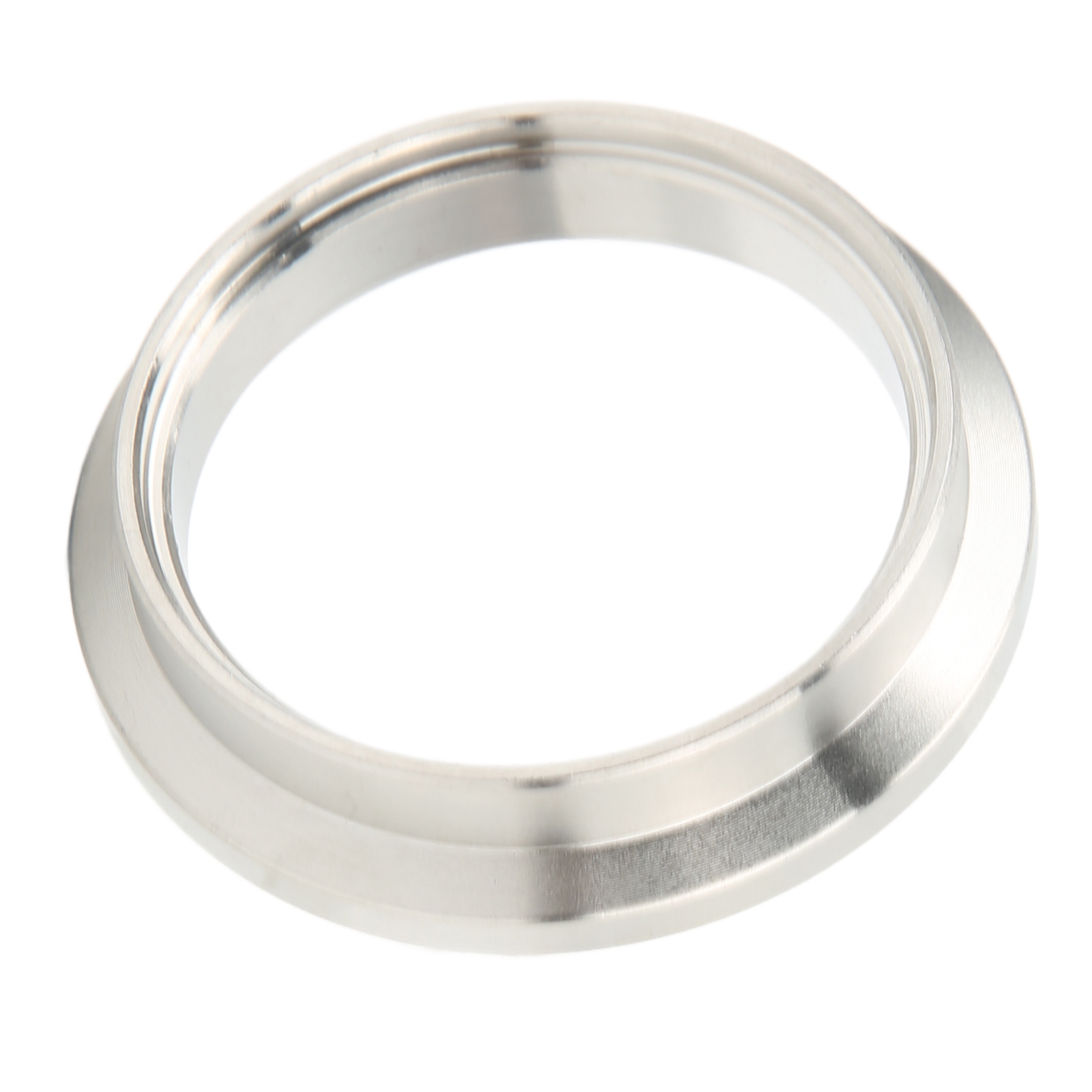 Runder Auslassflansch Aus Edelstahl, 44 Mm, Silberfarbener Ersatz Für Tial Mv-r Auspuffkrümmer, Langlebiges Zubehör.
