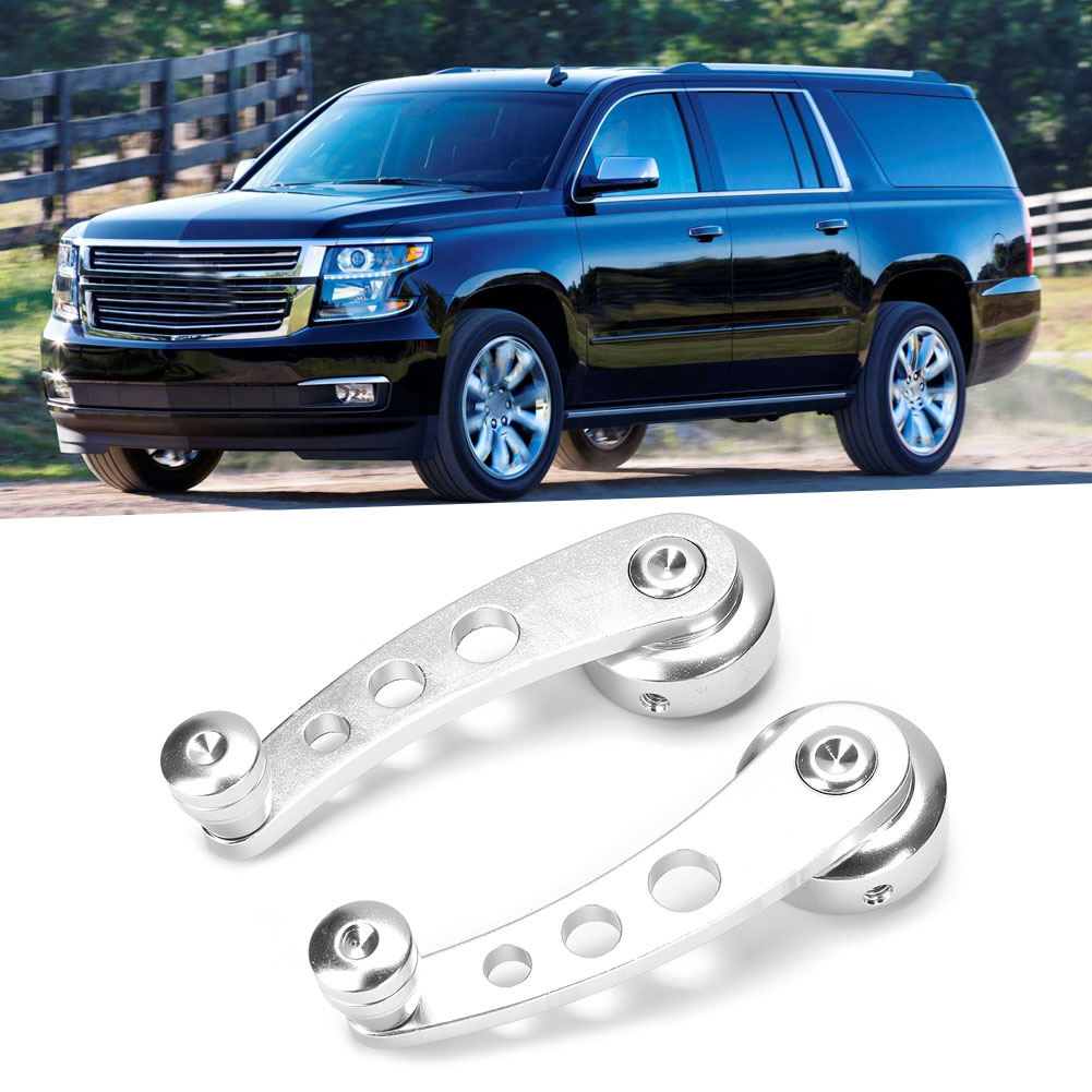 3-in-1 Fensterkurbelgriff Aus Aluminiumlegierung, Silberfarben, Set Für Chevrolet, Autozubehör