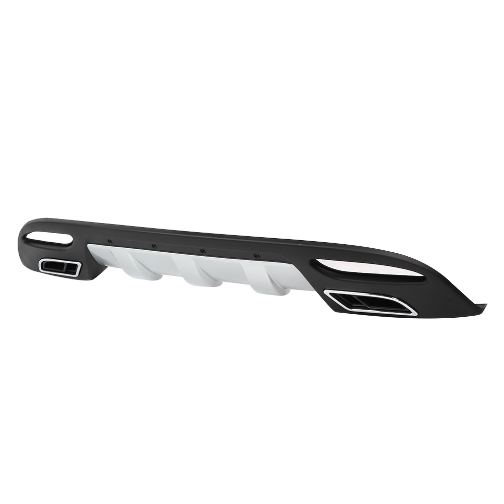 Heckstoßstangen-diffusorlippe In Matt-silber/schwarz, Passend Für Hyundai Elantra Limousine 2010–2014