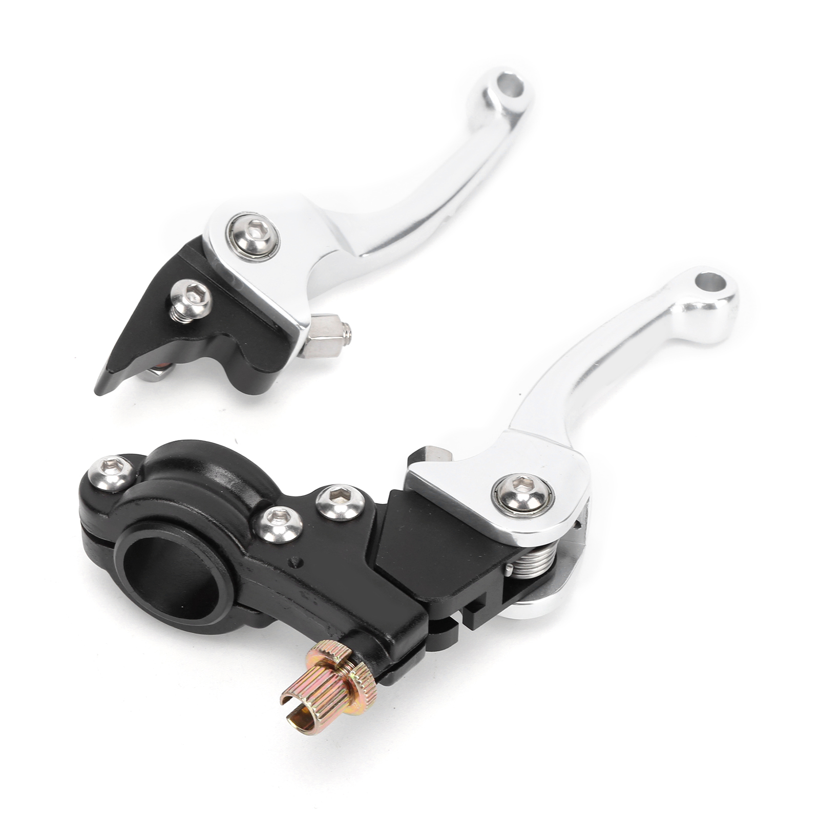22 Mm Klappbarer Kupplungs- Und Bremshebel, Korrosionsbeständig, Für Offroad-motorräder, Quads Und Atvs, Silberfarben, Robust Für Den Offroad-einsatz.