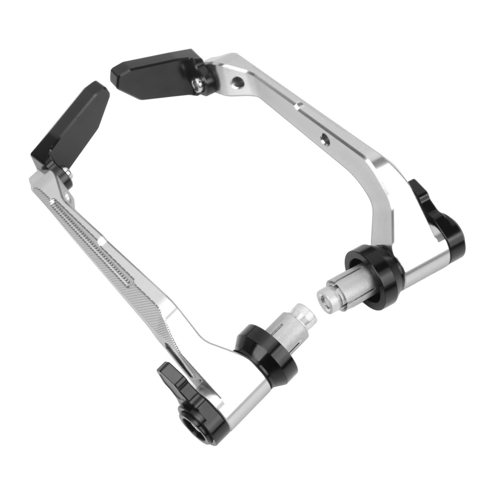 Motorrad-handschutz Für Suzuki-lenker, Brems- Und Kupplungshebel, Ersatzteil, 22 Mm / 0,87 Zoll Lenker, Silber, Schutzset.