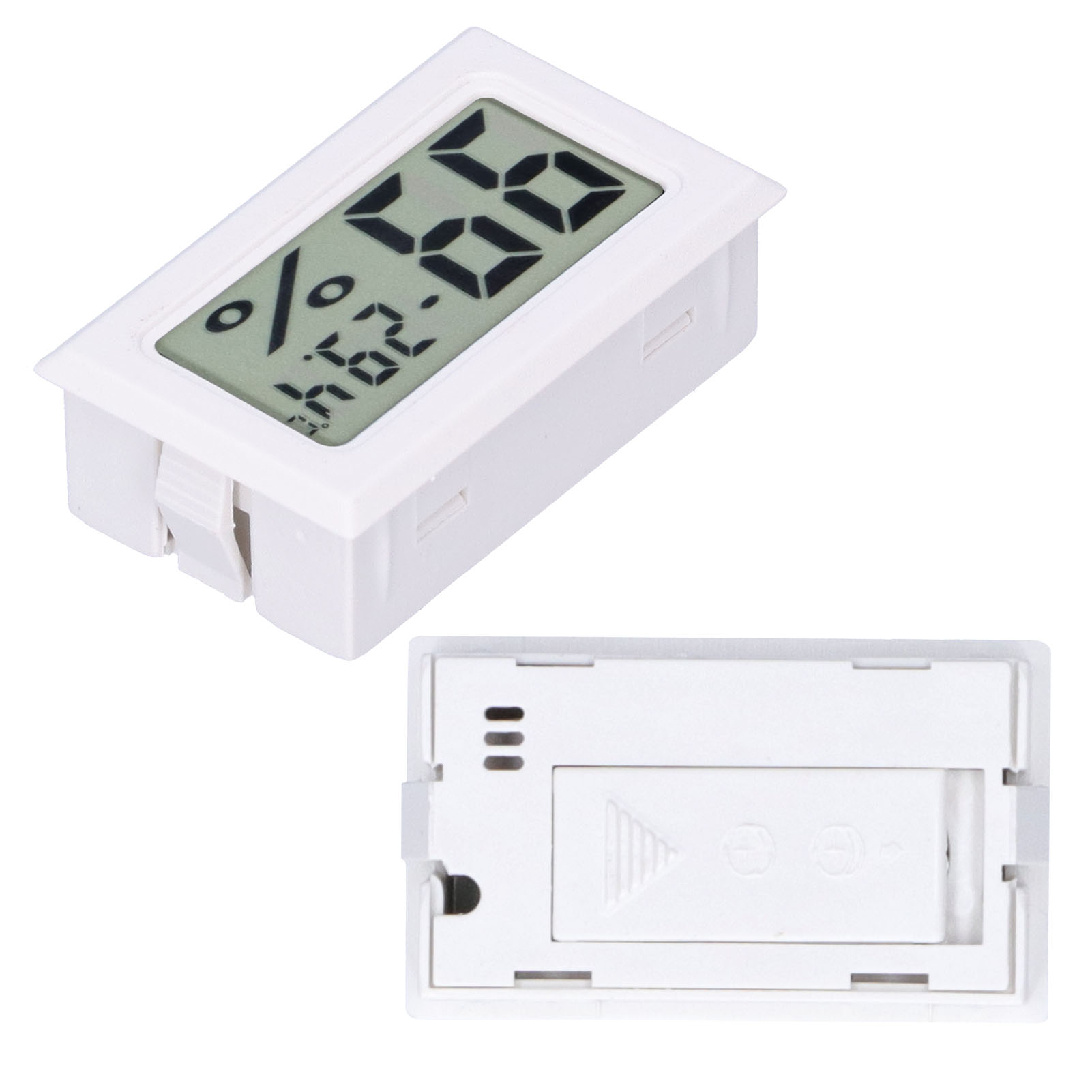 Digitales Temperaturmessgerät Aus Abs-kunststoff, Innenraumthermometer Für Smart Homes, Fy11001, Weiß