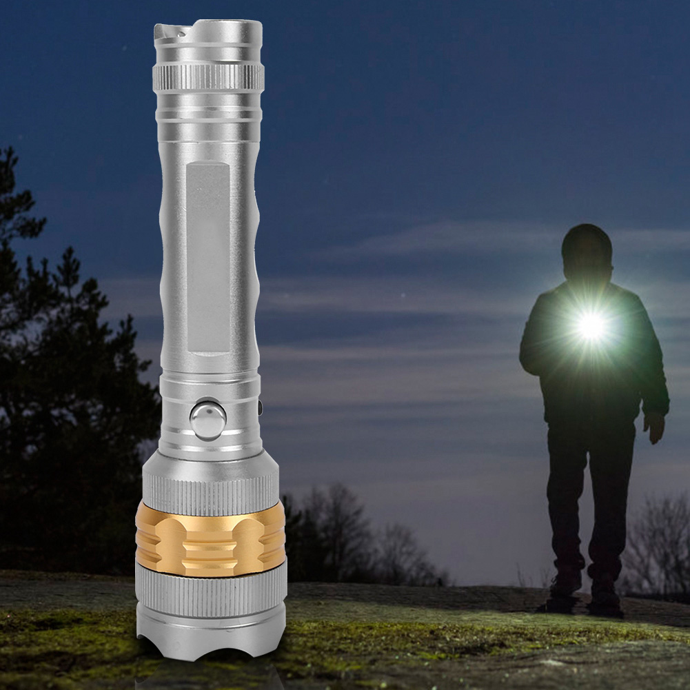 Hochleistungs-handtaschenlampe Aus Aluminiumlegierung Für Outdoor-aktivitäten Wie Camping Und Jagd (weiß)
