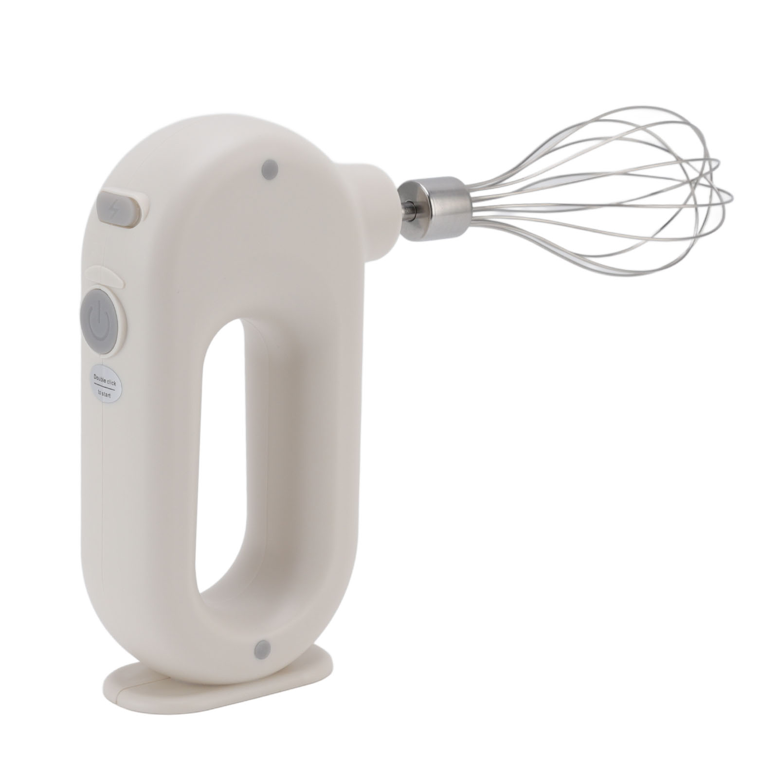 Elektrischer Handmixer Mit 3 Geschwindigkeitsstufen, Rutschfestem Griff, Tragbarer Milchaufschäumer, 5 V, 20 W, Weiß