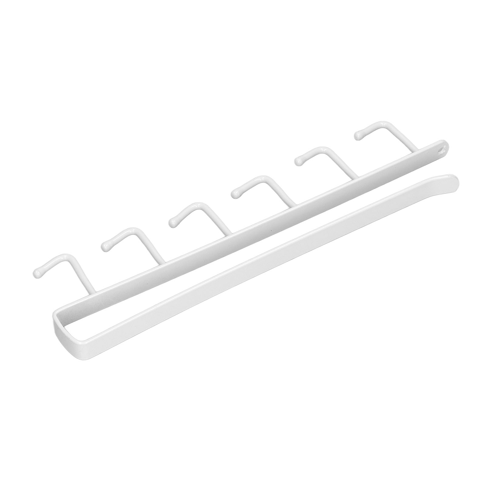 Kaffeetassenhalter Mit 6 Haken, Elegant, Praktisch, Stabil, Zuverlässig, Langlebig, Robustes Küchenregal Für Zuhause, Weiß