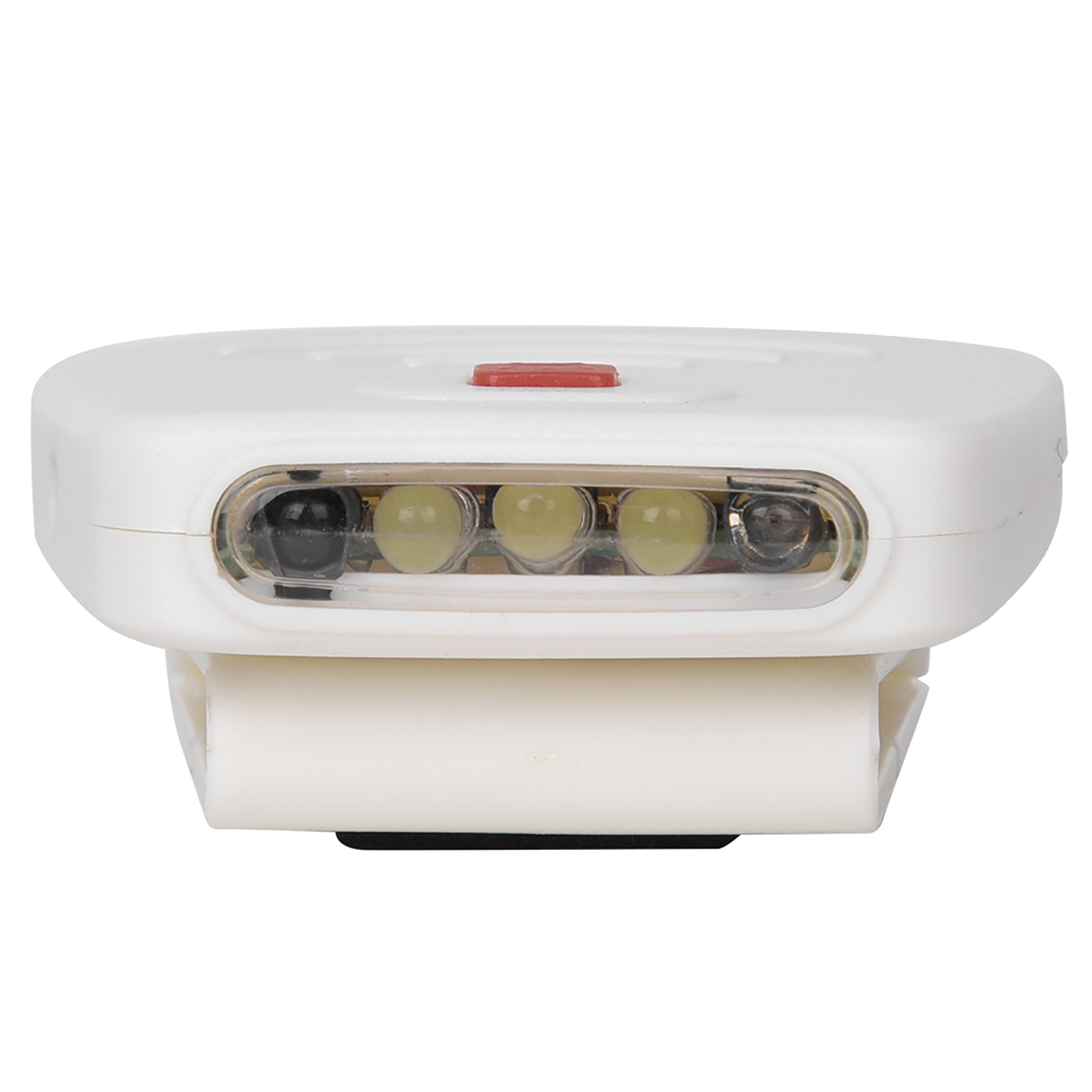 Weiße, Wiederaufladbare Led-stirnlampe Aus Kunststoff Mit Usb-ladefunktion Und Induktionsbeleuchtung Für Nachtangeln, Inklusive Clip Für Kappe Und Hut.
