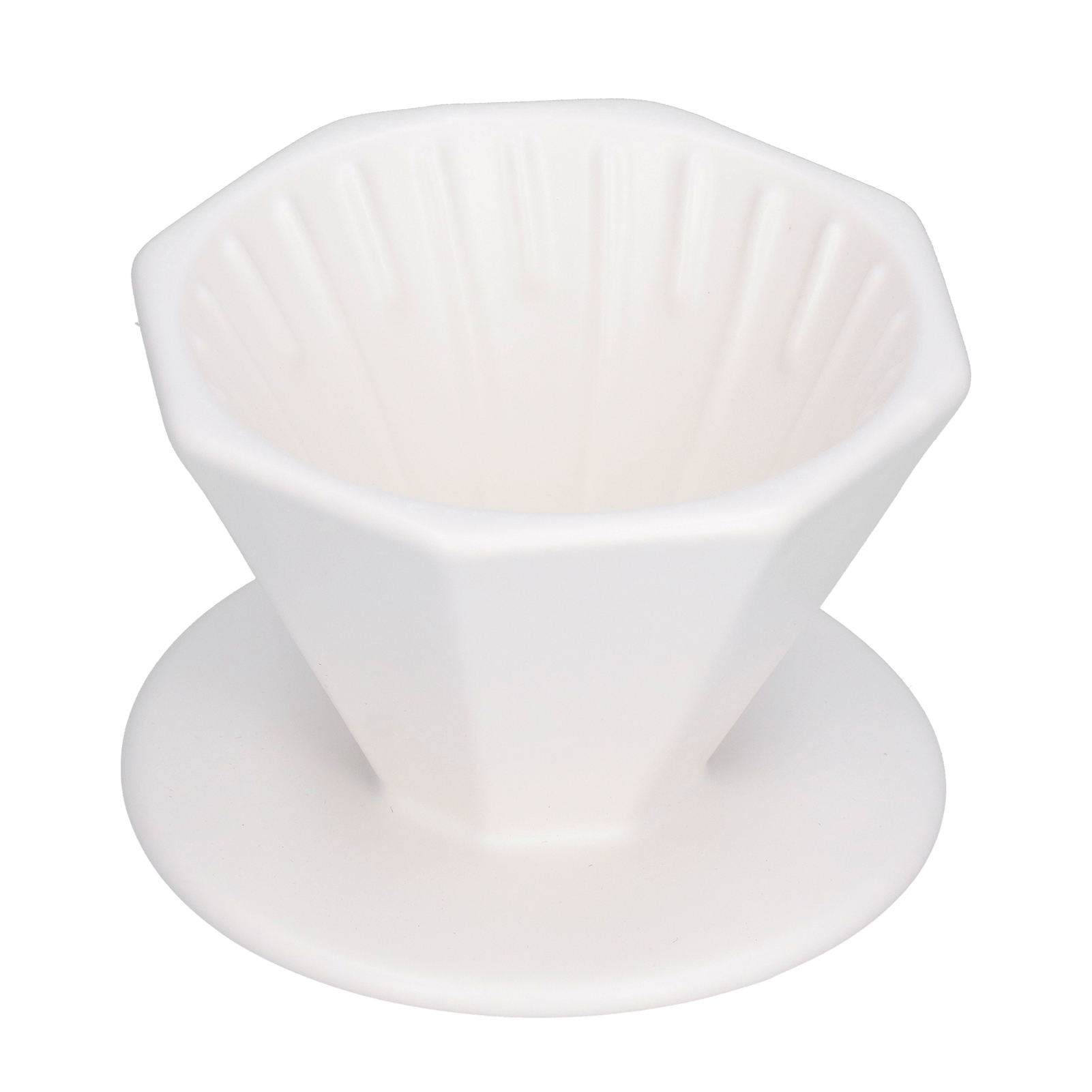 Kaffeefilter Aus Keramik, Praktisch, Zuverlässig, Elegant, Handlich, Schlichtes Design, Pour-over-kaffeefilter, Weiß