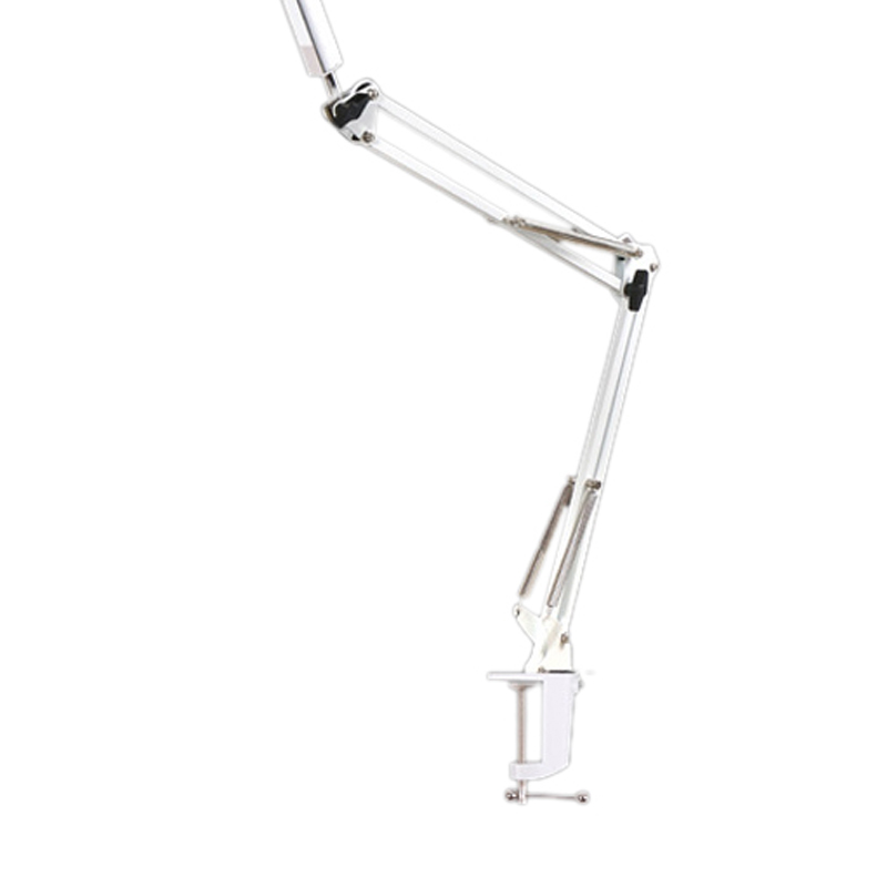 Led-leseleuchte Mit Langem, Faltbarem Arm, Augenschutz, Usb-anschluss, Inklusive Klemme, 12 W, Weiß