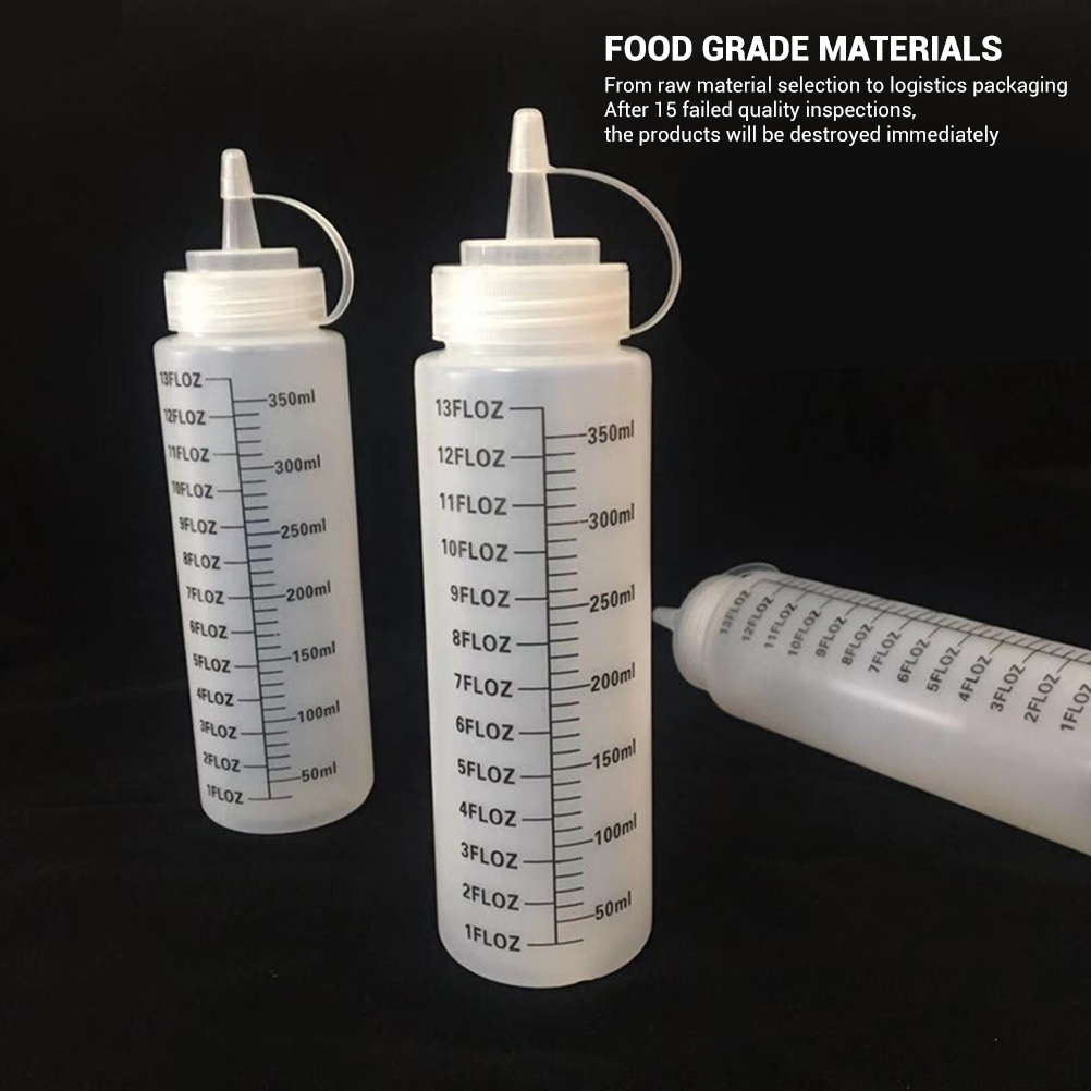Stück 350-ml-quetschflasche Für Gewürze, Salatdressings, Gewürzspender, Leere Flasche, Küchenzubehör
