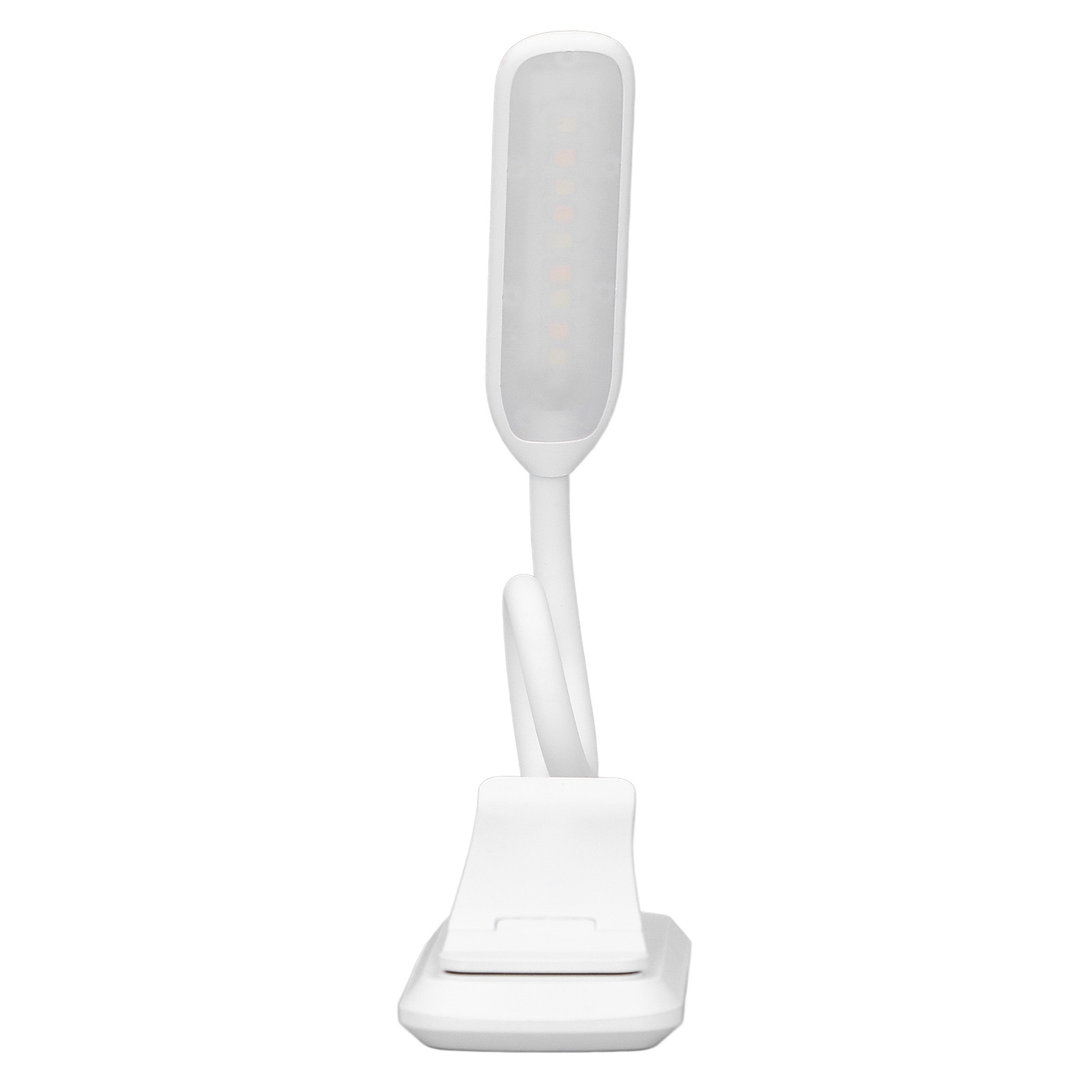Led-tischleuchte Mit Klemme, Dreistufiger Helligkeitsverstellung, Mini, Faltbar, Weiß, Usb, Touch-funktion