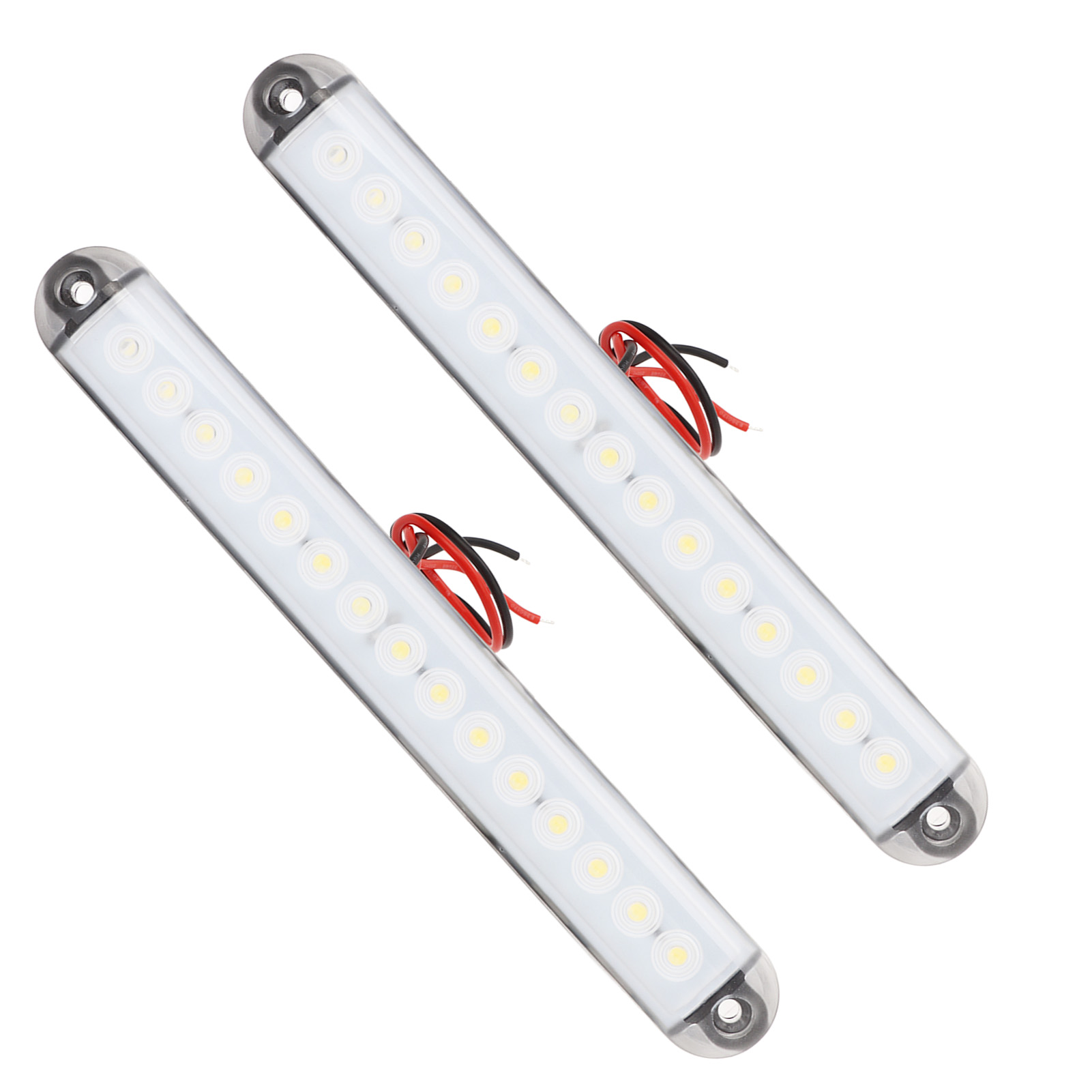 2 Stück Kfz-seitenmarkierungsleuchten Ip65 Wasserdicht 15 Led-kristalllampenperlen Weißes Licht Universal Für Wohnmobile, Schiffe Und Yachten