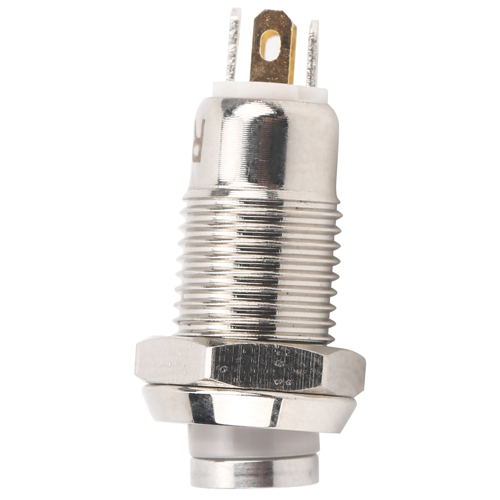 8-mm-momentan-drucktaster, Wasserdichter Drucktaster-startschalter Mit Leuchte, 3 V, Weiß