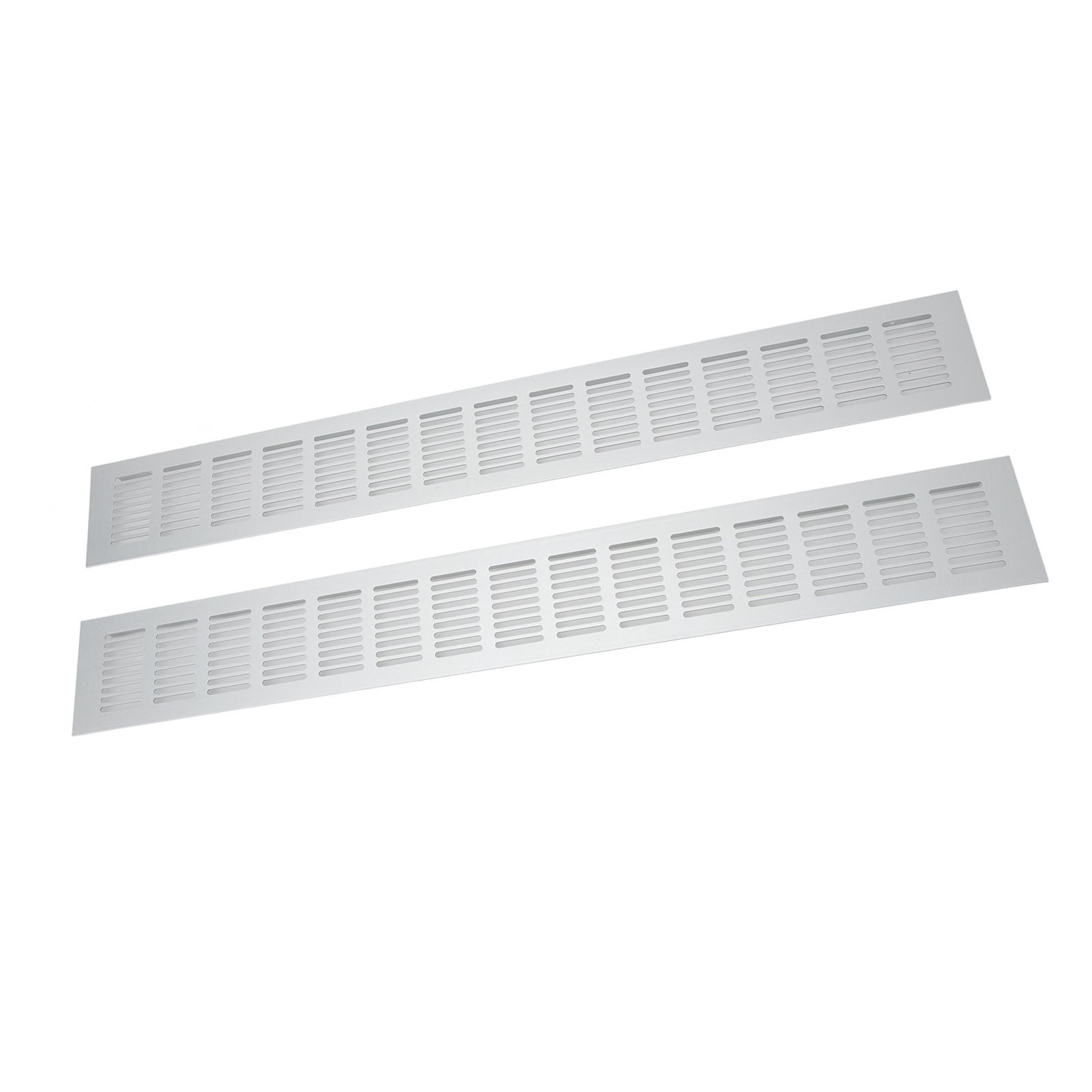 2 Stück Lüftungsgitter Aus Aluminiumlegierung, Rechteckige Lüftungsplatte Für Schränke, Schuhschränke, Kleiderschränke, 80 X 600 Mm