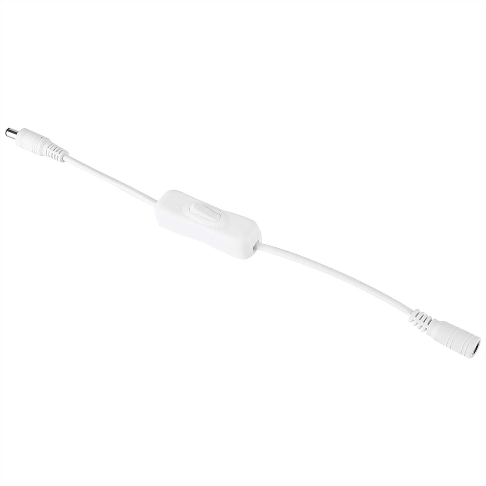 5-teiliger Led-kabelschalter, Dc 12v Weiblicher Und Männlicher Anschluss, Weißer Netzstecker Für Lichtleiste.