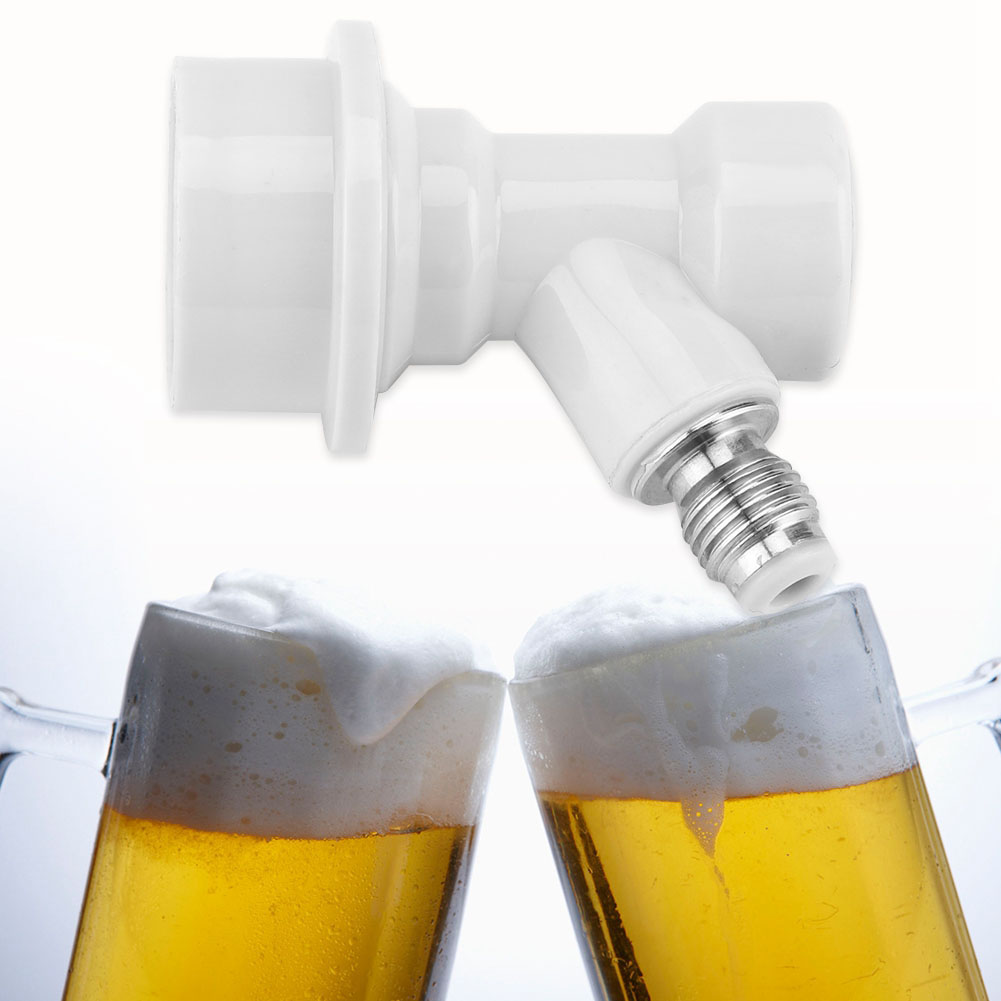Ball Lock Schnellkupplungsset Für Fassbier, Limonaden, Corny Keg, Flüssigkeitsanschlüsse, Weiß, 2-teilig, Edelstahl, Heimbrau-zapfhähne.