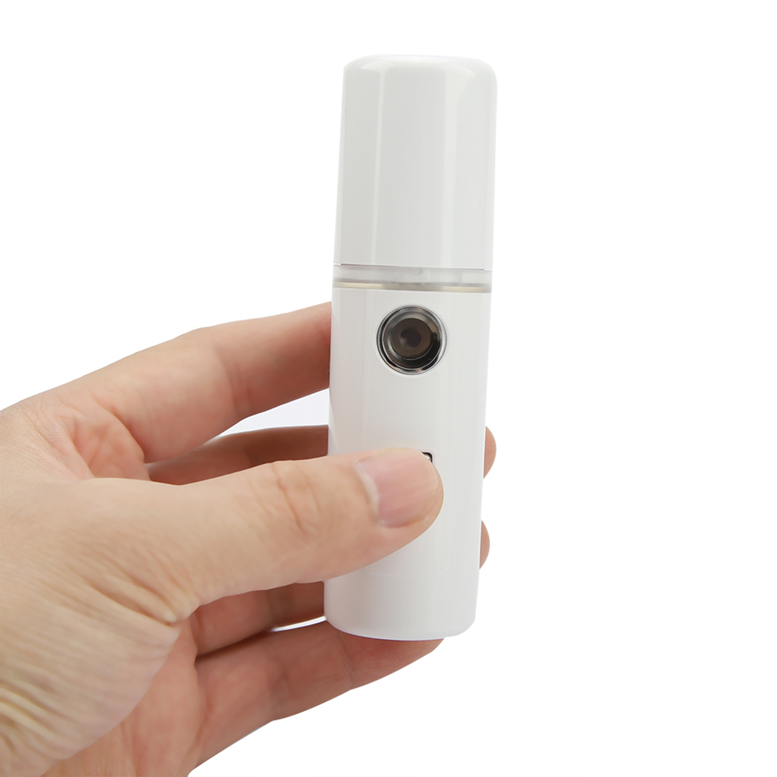 Tragbarer, Leichter, Wiederaufladbarer Luftbefeuchter, Feuchtigkeitsspray Für Die Haut, Gesichtspflege, Feiner Nebel, Ideal Für Reisen, Weiß